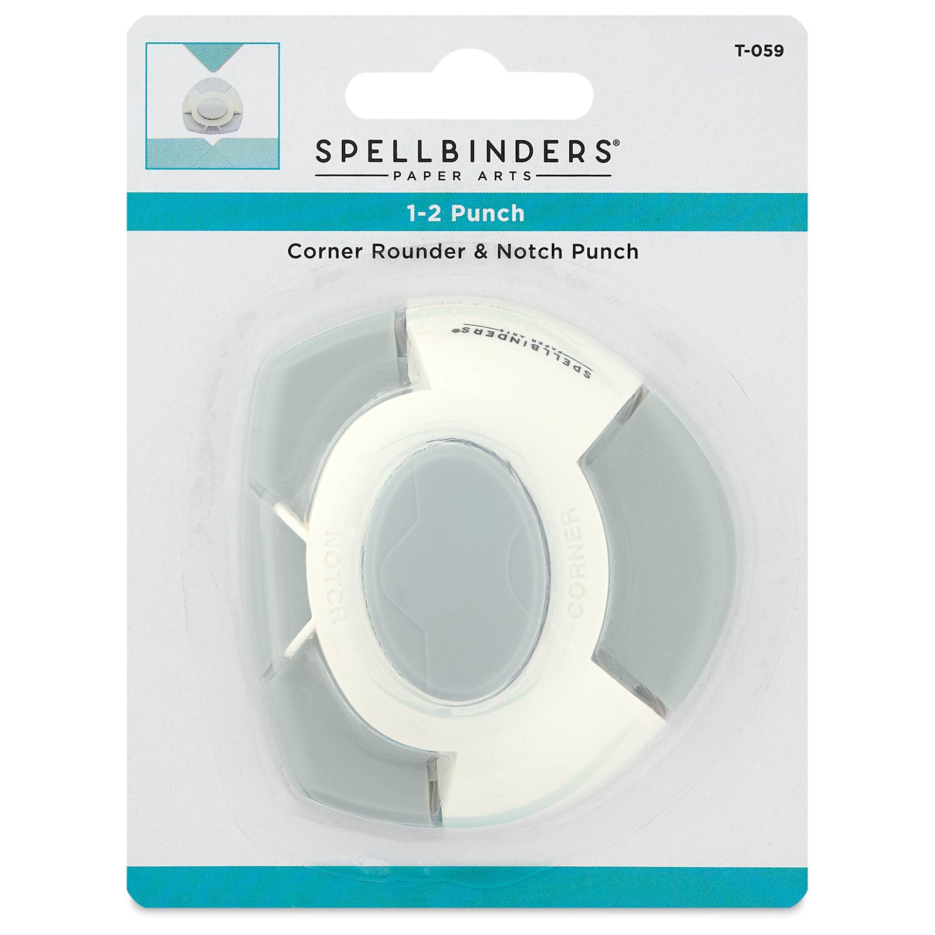 Spellbinders 1-2 Punch Corner Rounder and Notch front of packaging