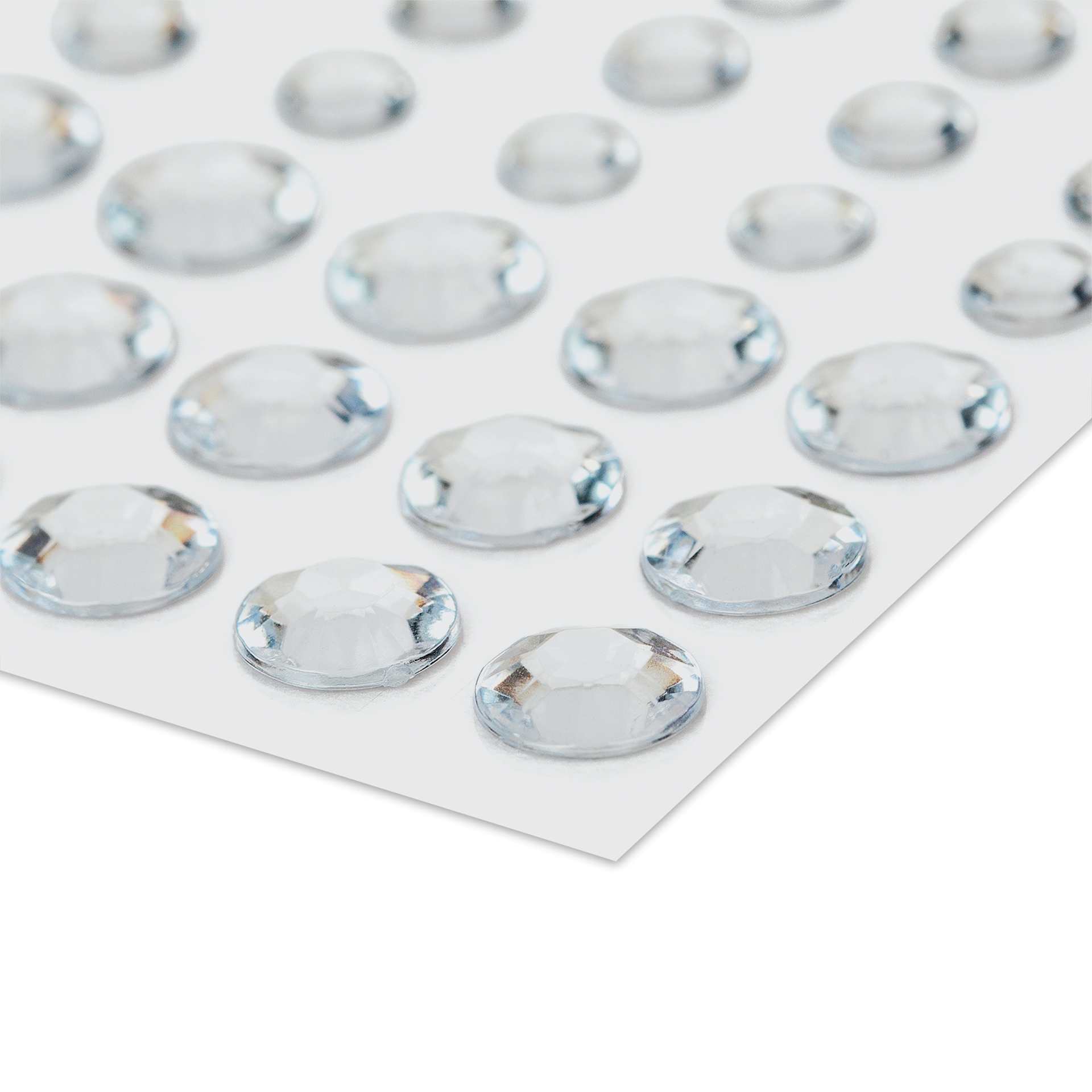 Cousin DIY Adhesive Rhinestones - Pkg of 60, Crystal close up