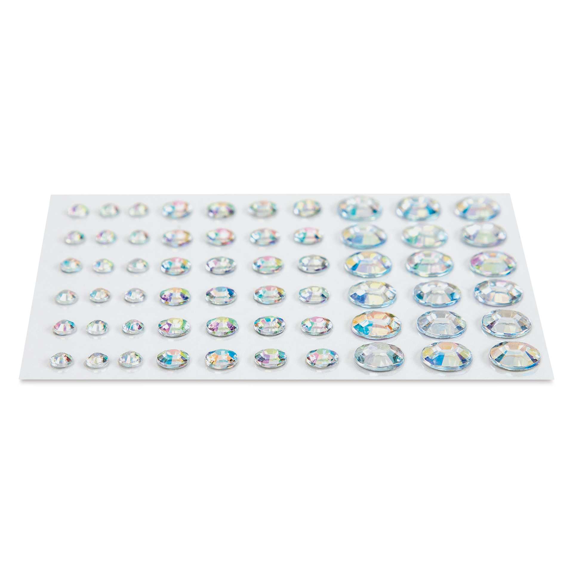 Cousin DIY Adhesive Rhinestones - Pkg of 60, Aurora angled view