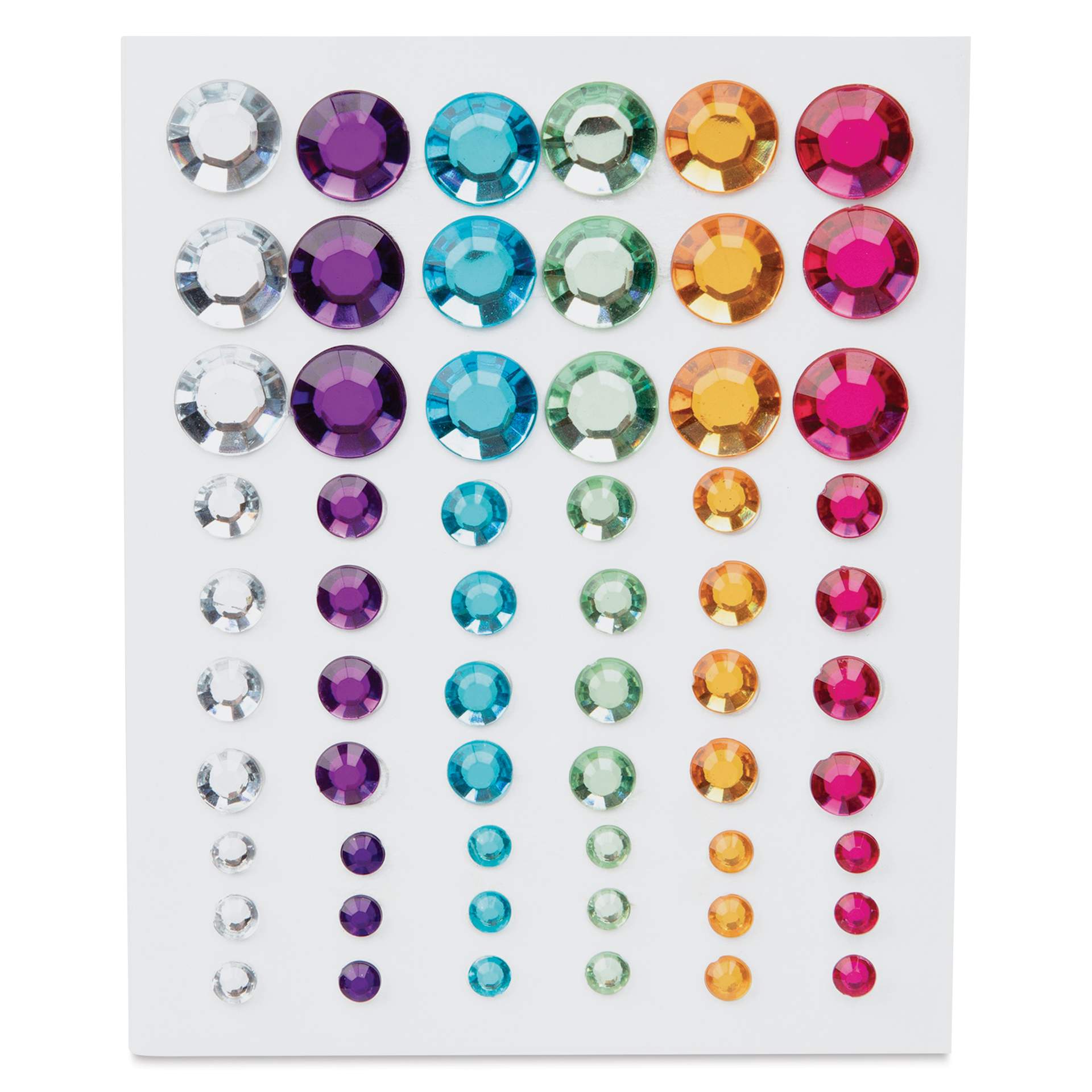 Cousin DIY Adhesive Rhinestones - Pkg of 60, Rainbow