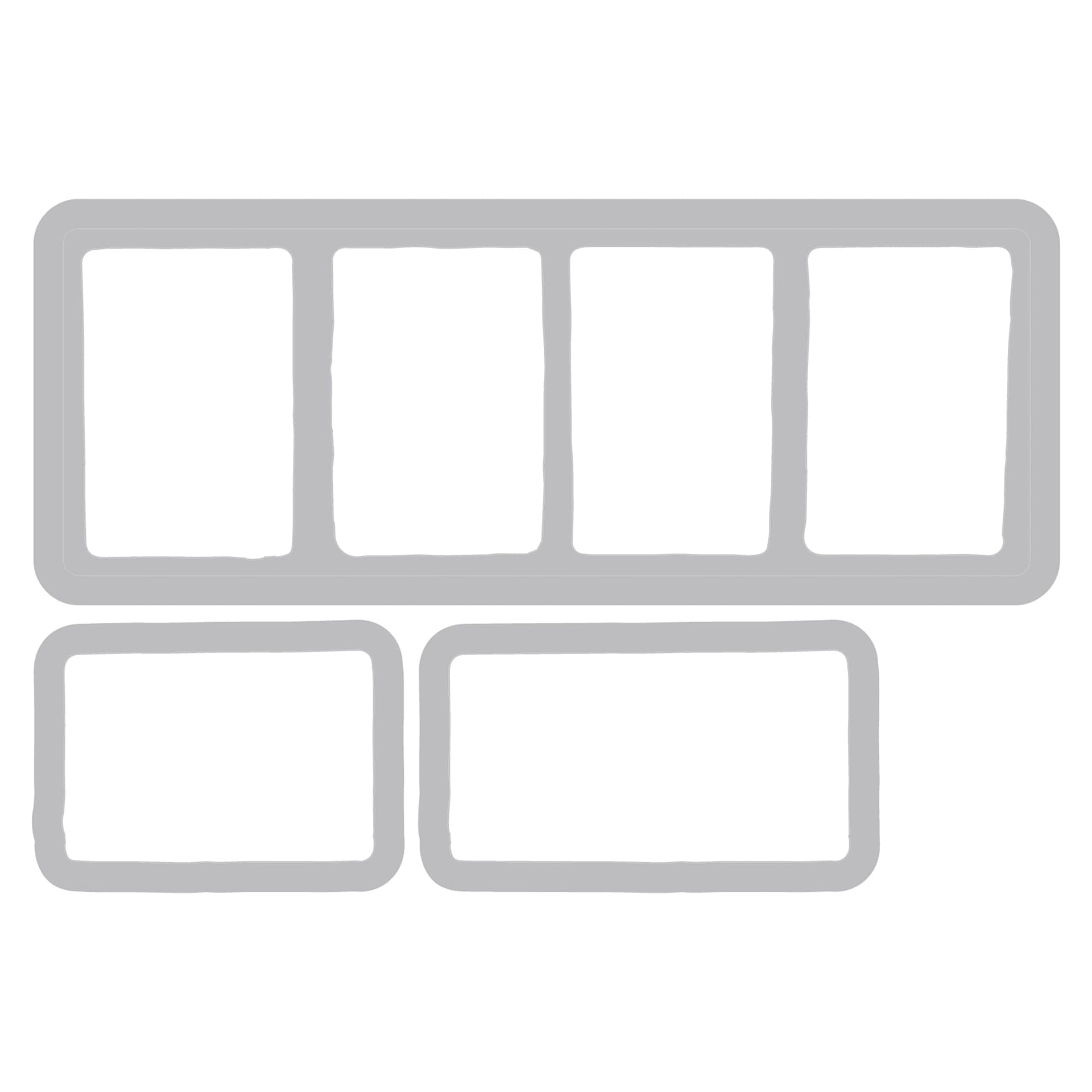 Sizzix Painted Palettes Stamp and Framelit Set - Set of 13