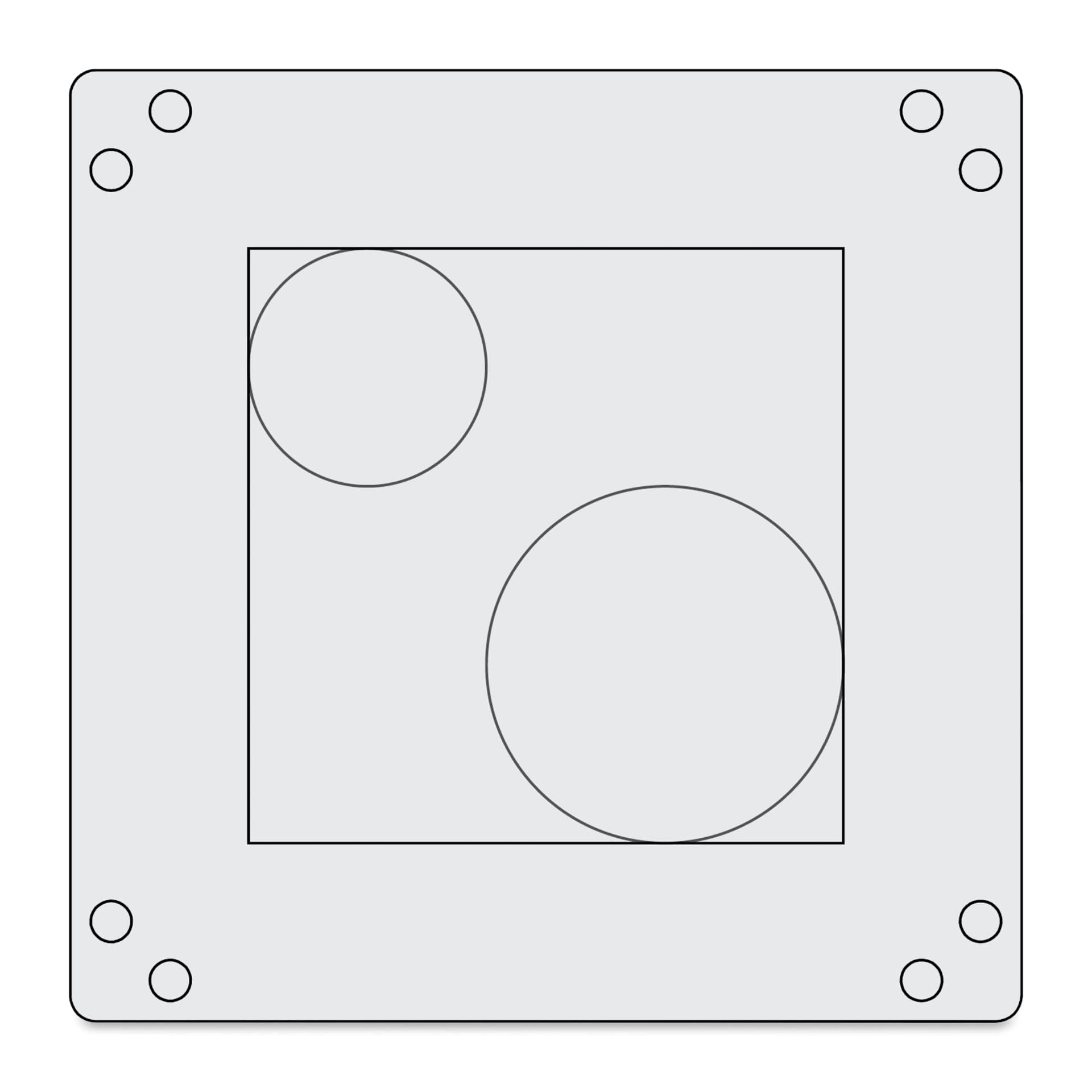 Sizzix Print & Pattern Tool Kit showing first included stencil