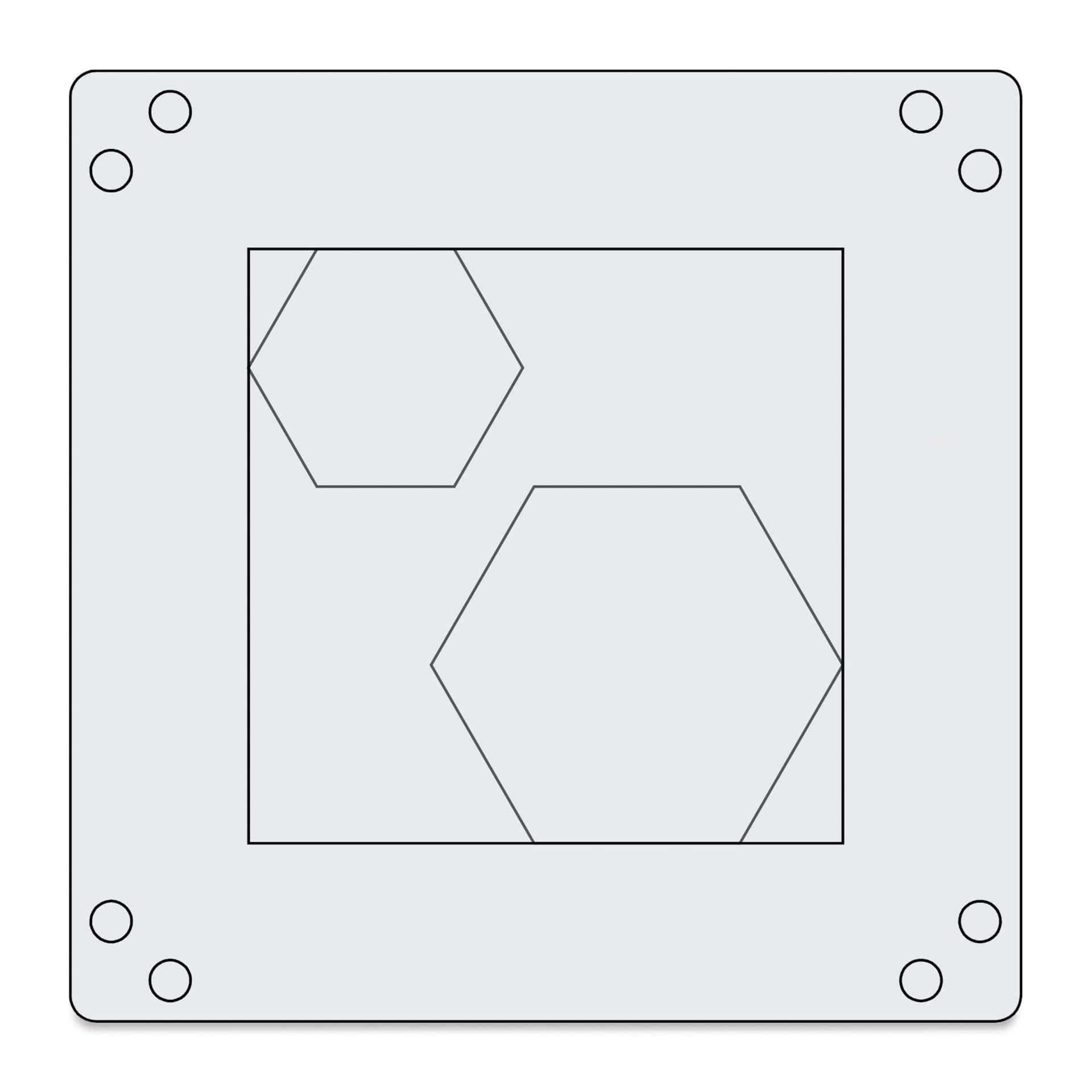 Sizzix Print & Pattern Tool Kit showing third included stencil