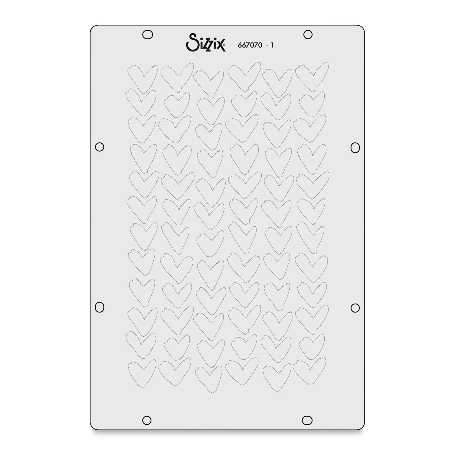 Sizzix Buildables Backgrounds Stencil Set showing first design