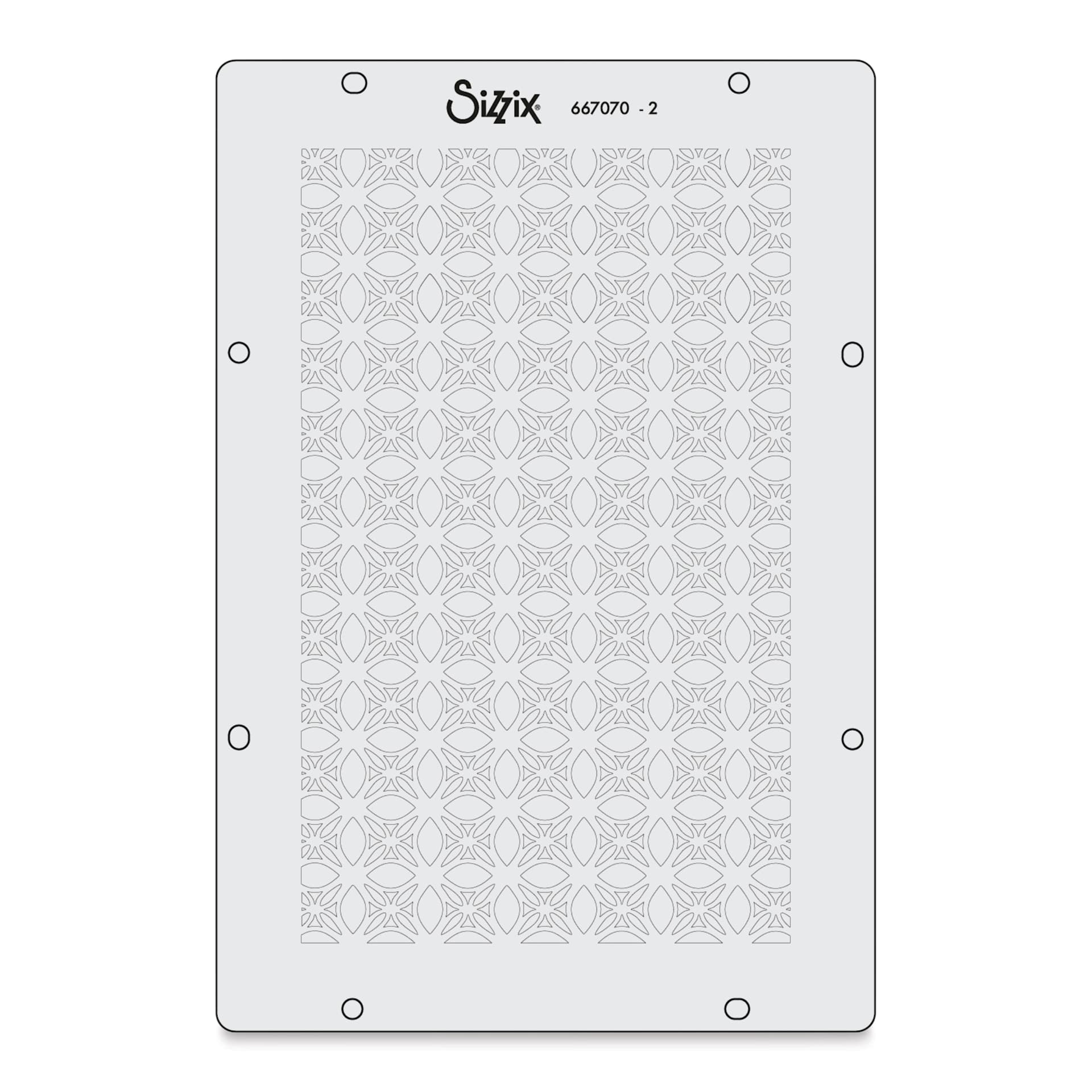 Sizzix Buildables Backgrounds Stencil Set showing third design