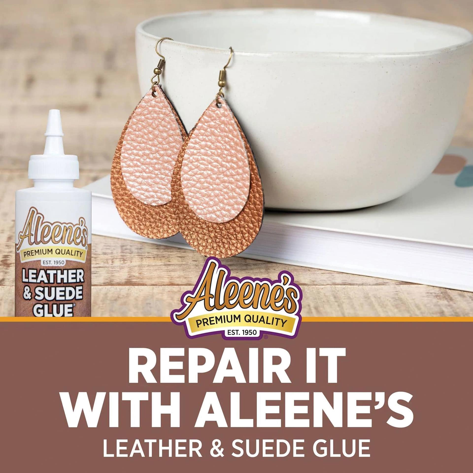 Repair it with Aleene's leather and suede glue