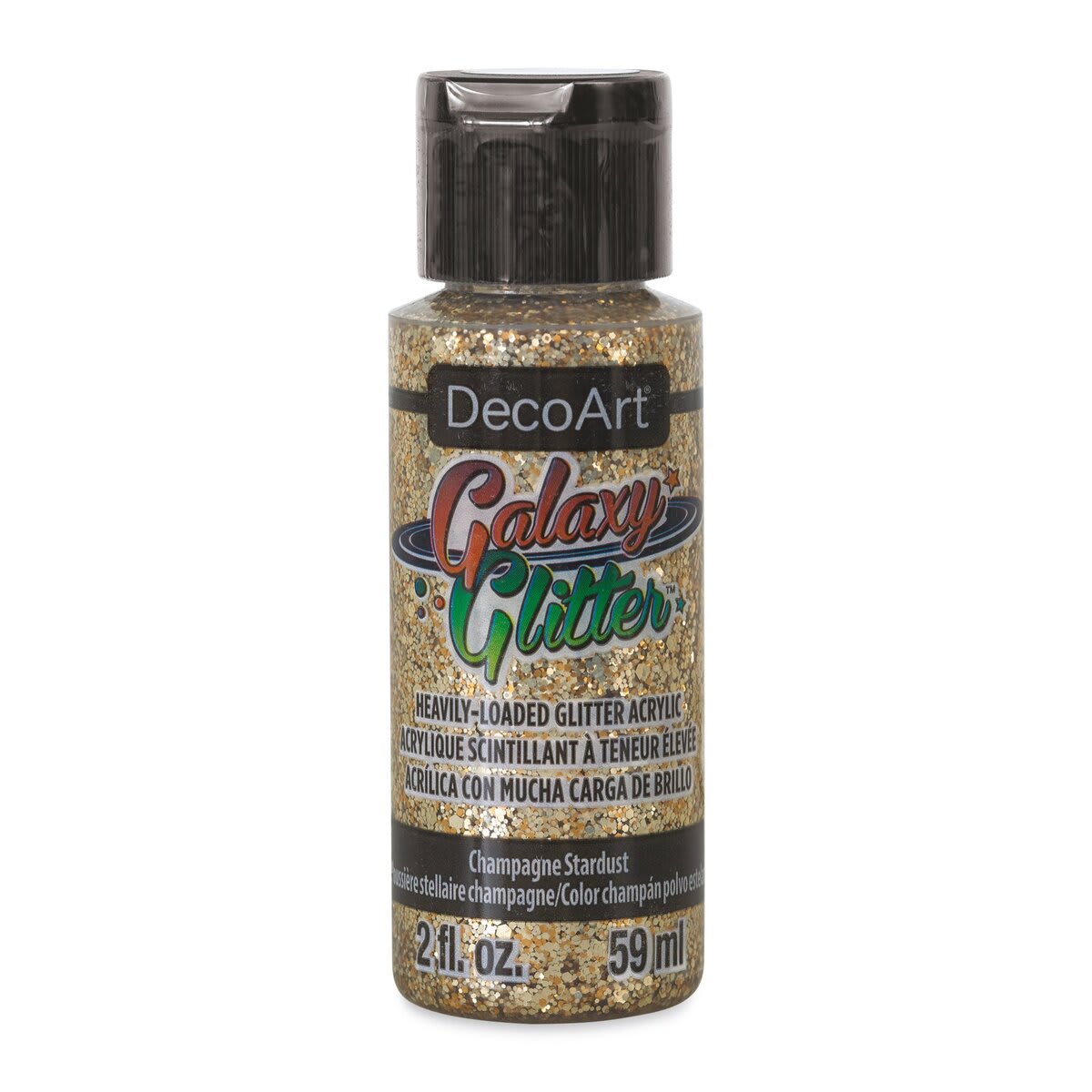 DecoArt Galaxy Glitter Paint - Champagne Stardust, 2 oz