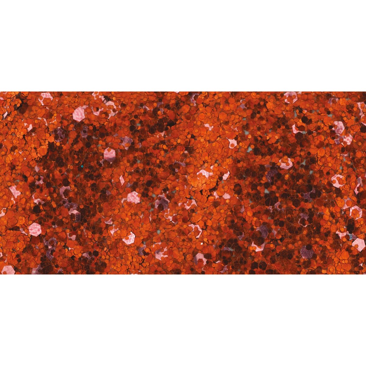 DecoArt Galaxy Glitter Paint - Solar Flare Orange, 2 oz swatch