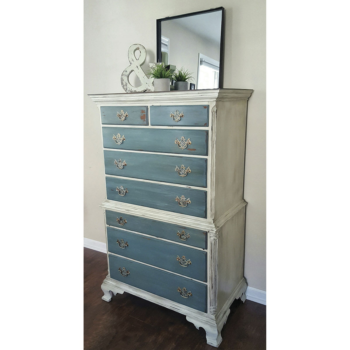 Unicorn Spit Gel Stain - Finished example of painted dresser