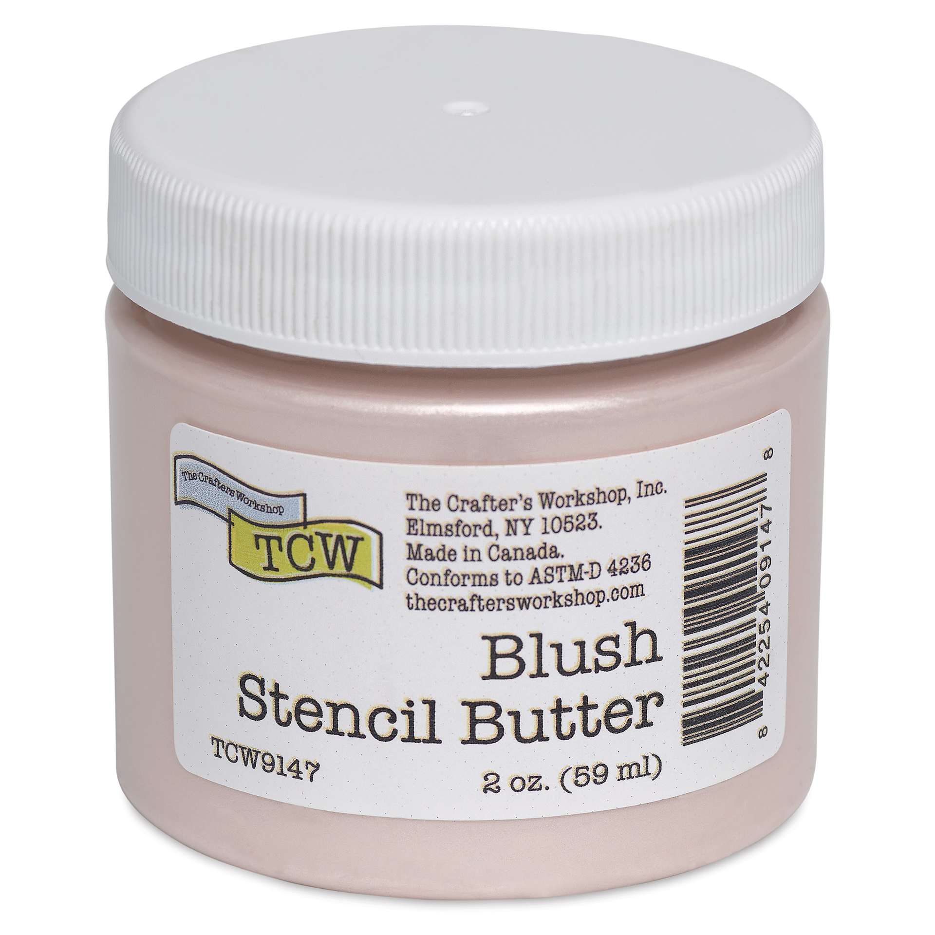 Stencil Butter Acrylic Paint - Blush, 2 oz, Jar