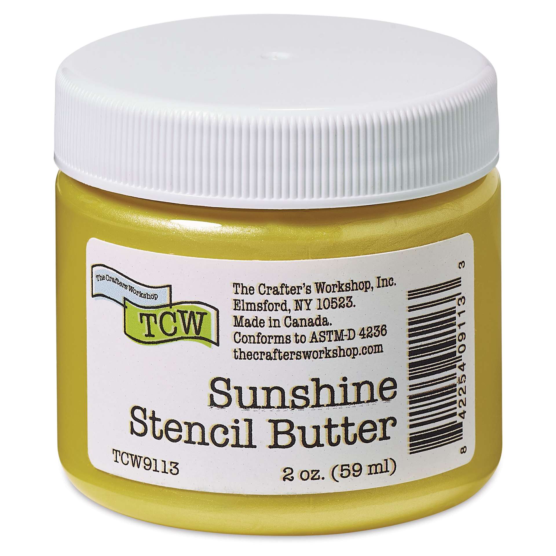 Stencil Butter Acrylic Paint - Sunshine, 2 oz