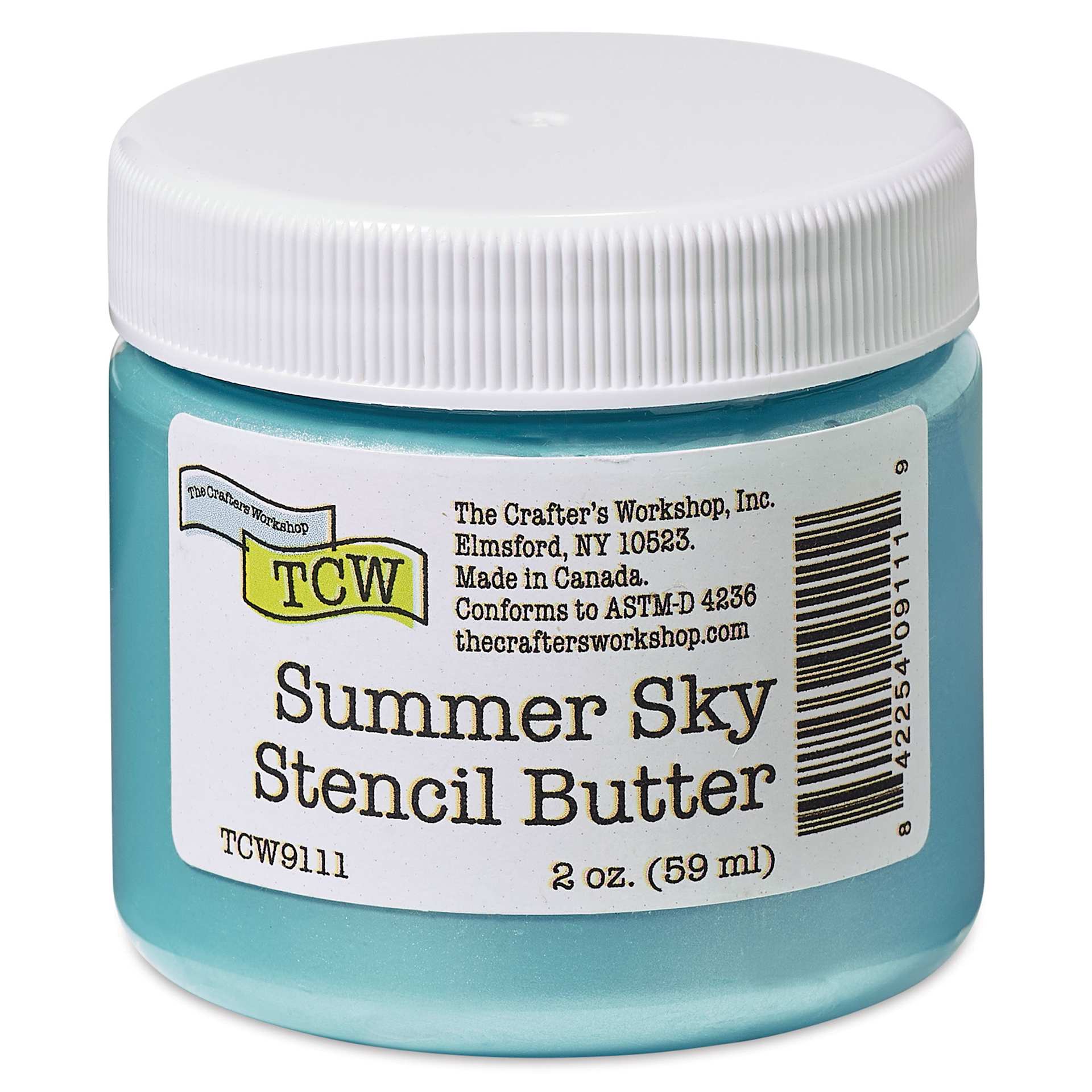 Stencil Butter Acrylic Paint - Summer Sky, 2 oz