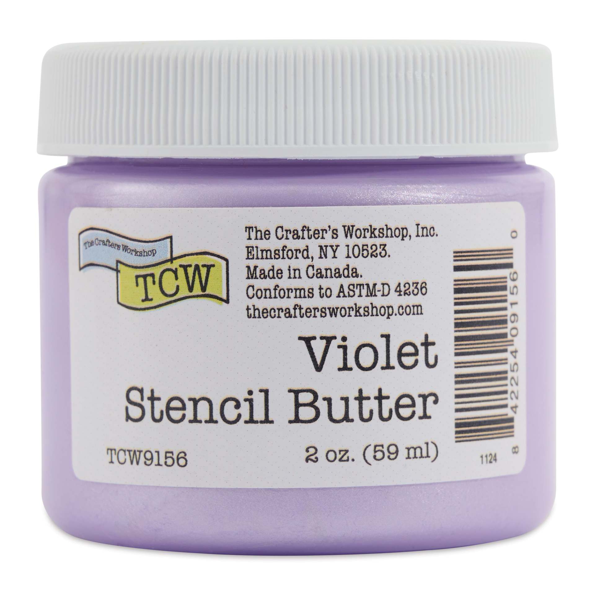 Stencil Butter Acrylic Paint - Violet, 2 oz Jar