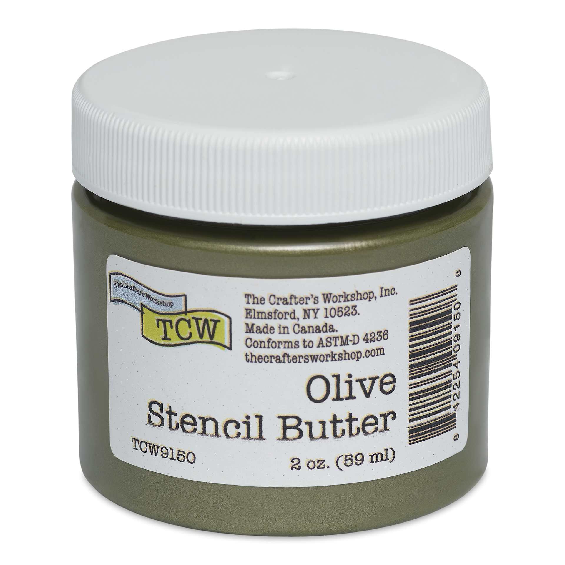 Stencil Butter Acrylic Paint - Olive, 2 oz, Jar