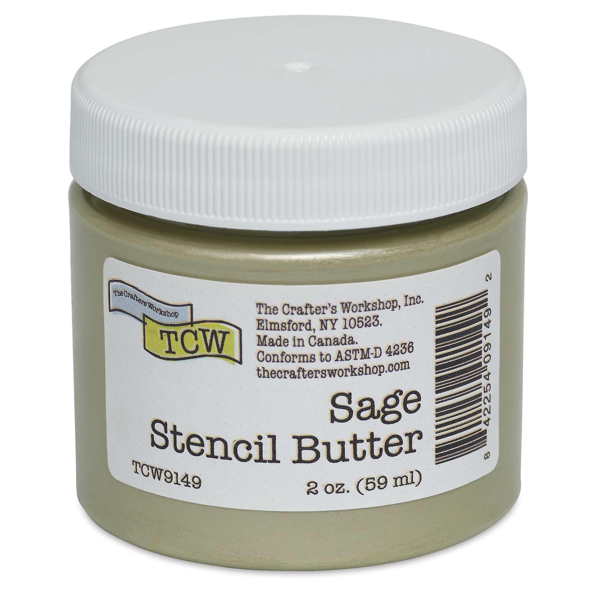 Stencil Butter Acrylic Paint - Sage, 2 oz, Jar