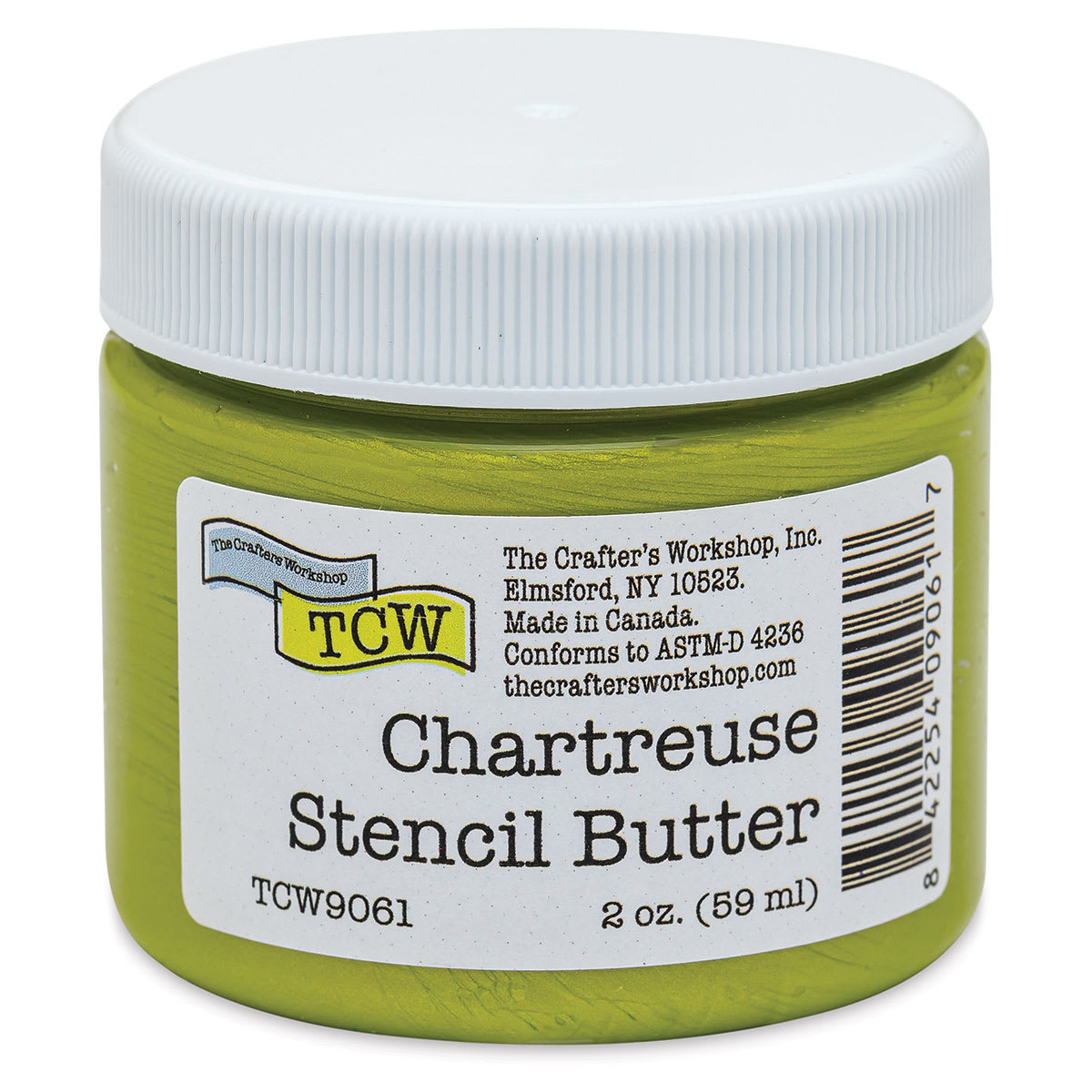 Stencil Butter Acrylic Paint - Chartreuse, 2 oz, Jar