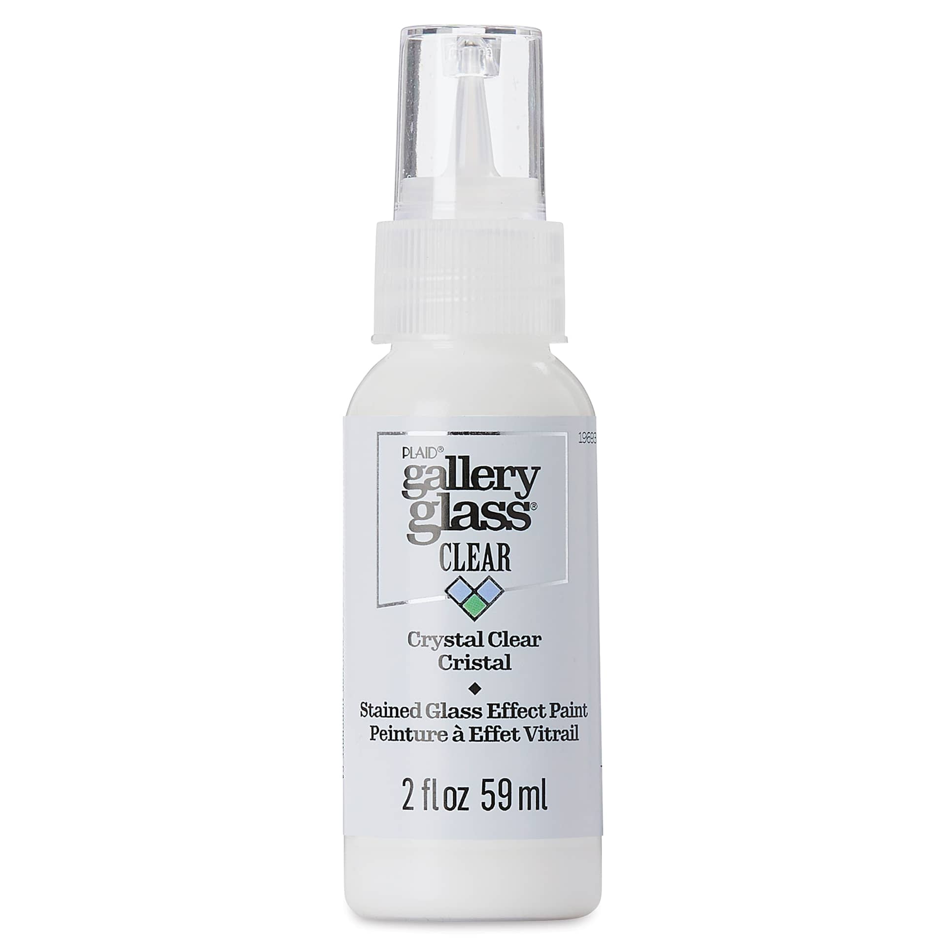 Gallery Glass Paint - Crystal Clear, 2 oz (Front of bottle)