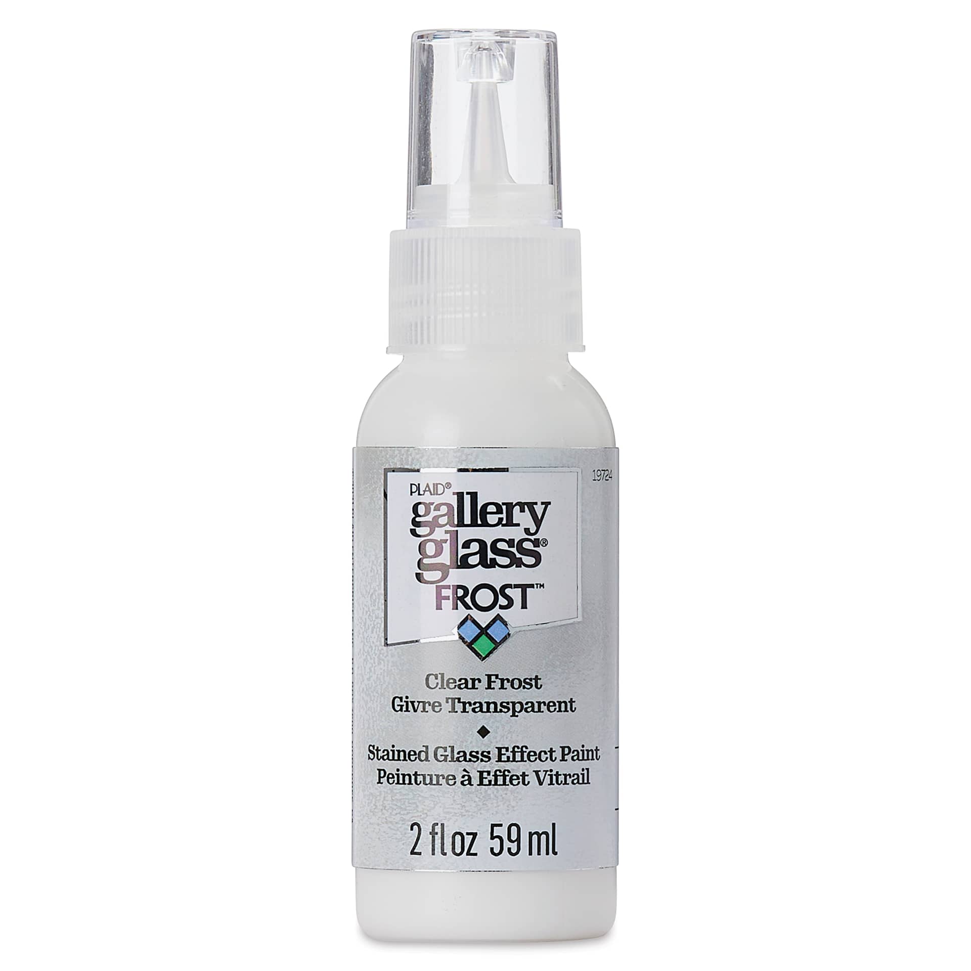Gallery Glass Paint - Frost Clear, 2 oz (Front of bottle)