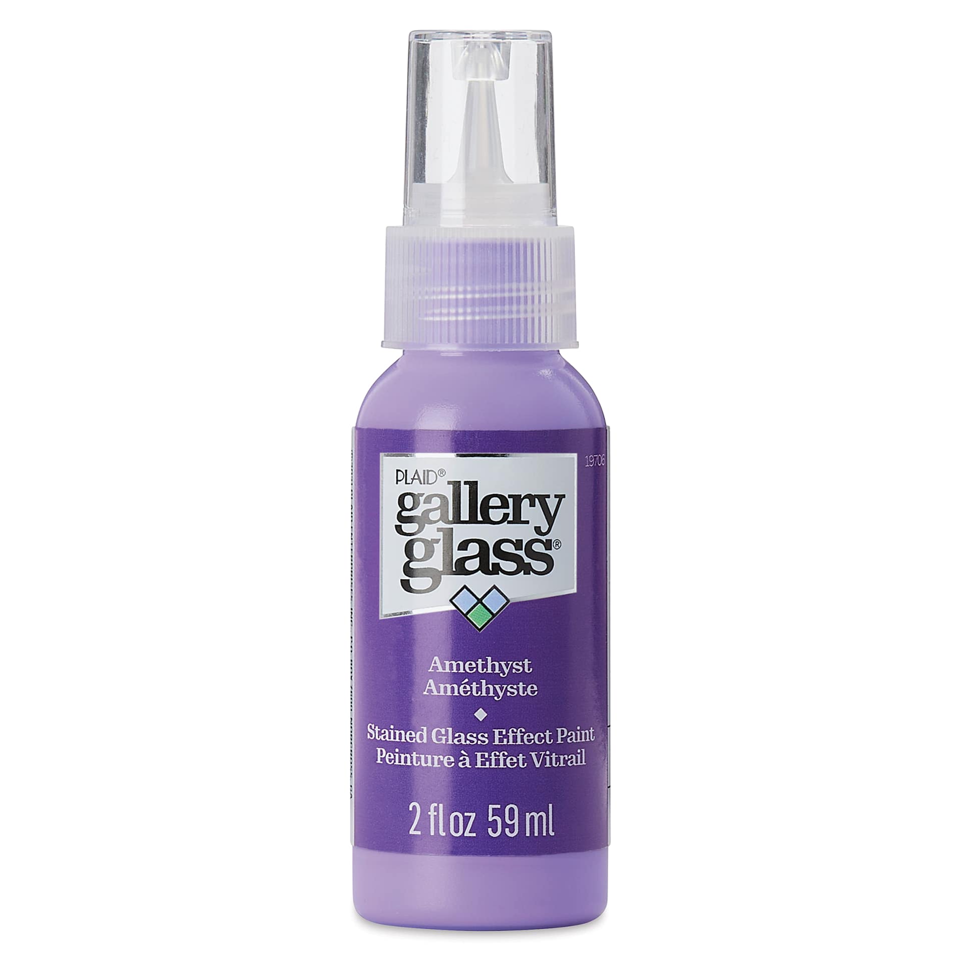 Gallery Glass Paint - Amethyst, 2 oz (Front of bottle)