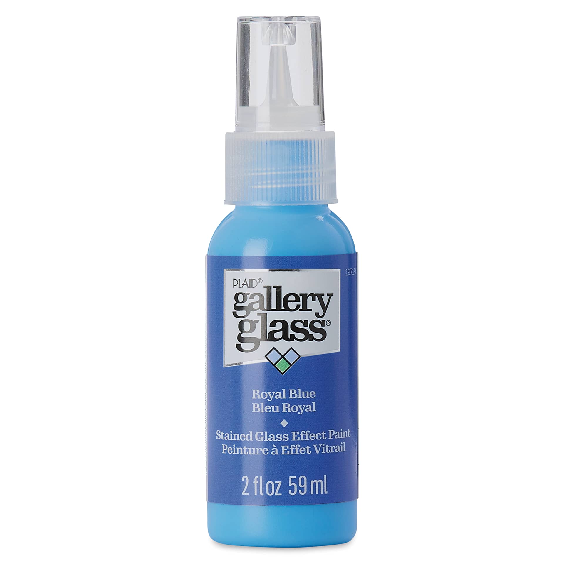 Gallery Glass Paint - Royal Blue, 2 oz (Front of bottle)