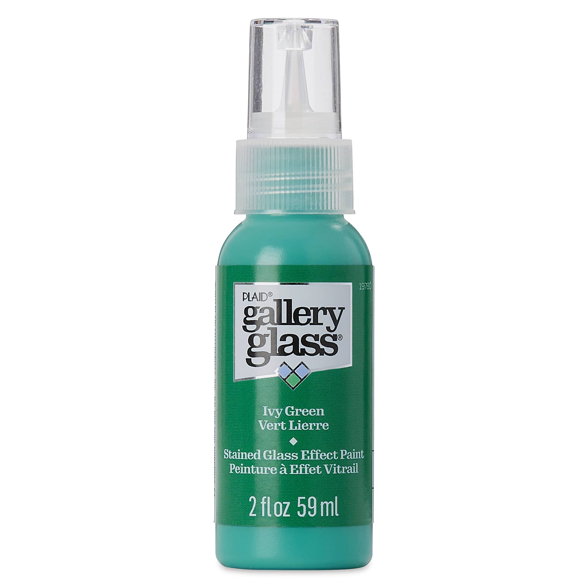 Gallery Glass Paint - Ivy Green, 2 oz (Front of bottle)