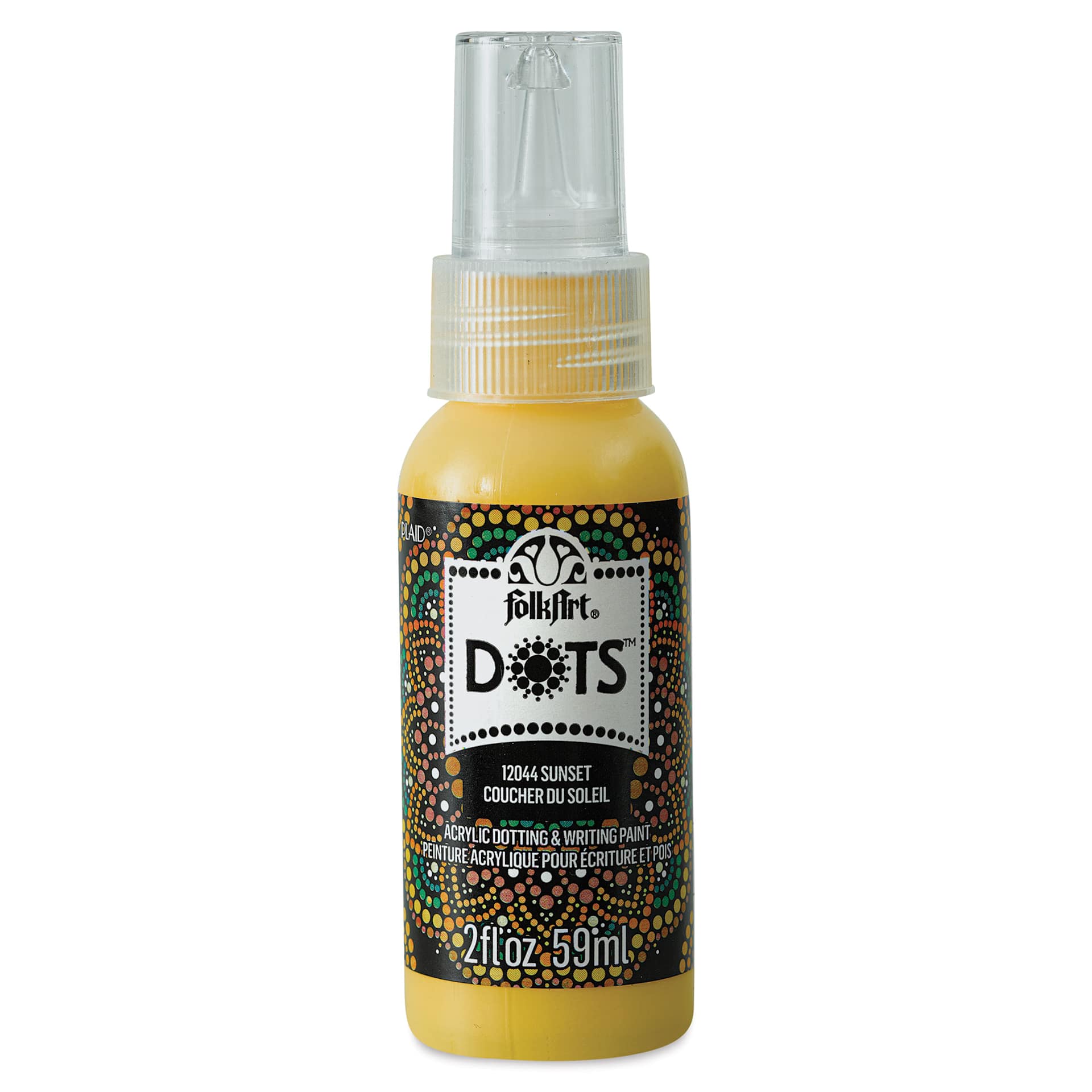 FolkArt Dots Acrylic Paint - Sunset, 2 oz (Front)