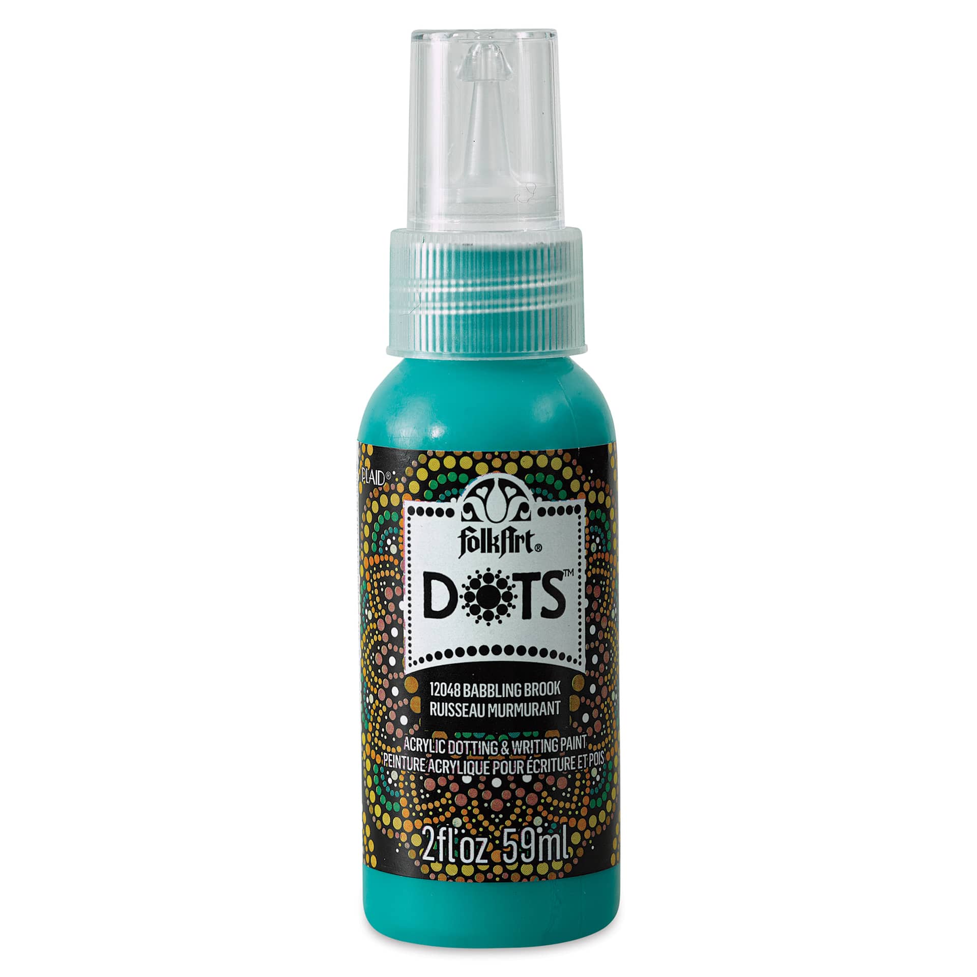 FolkArt Dots Acrylic Paint - Babbling Brook, 2 oz (Front)