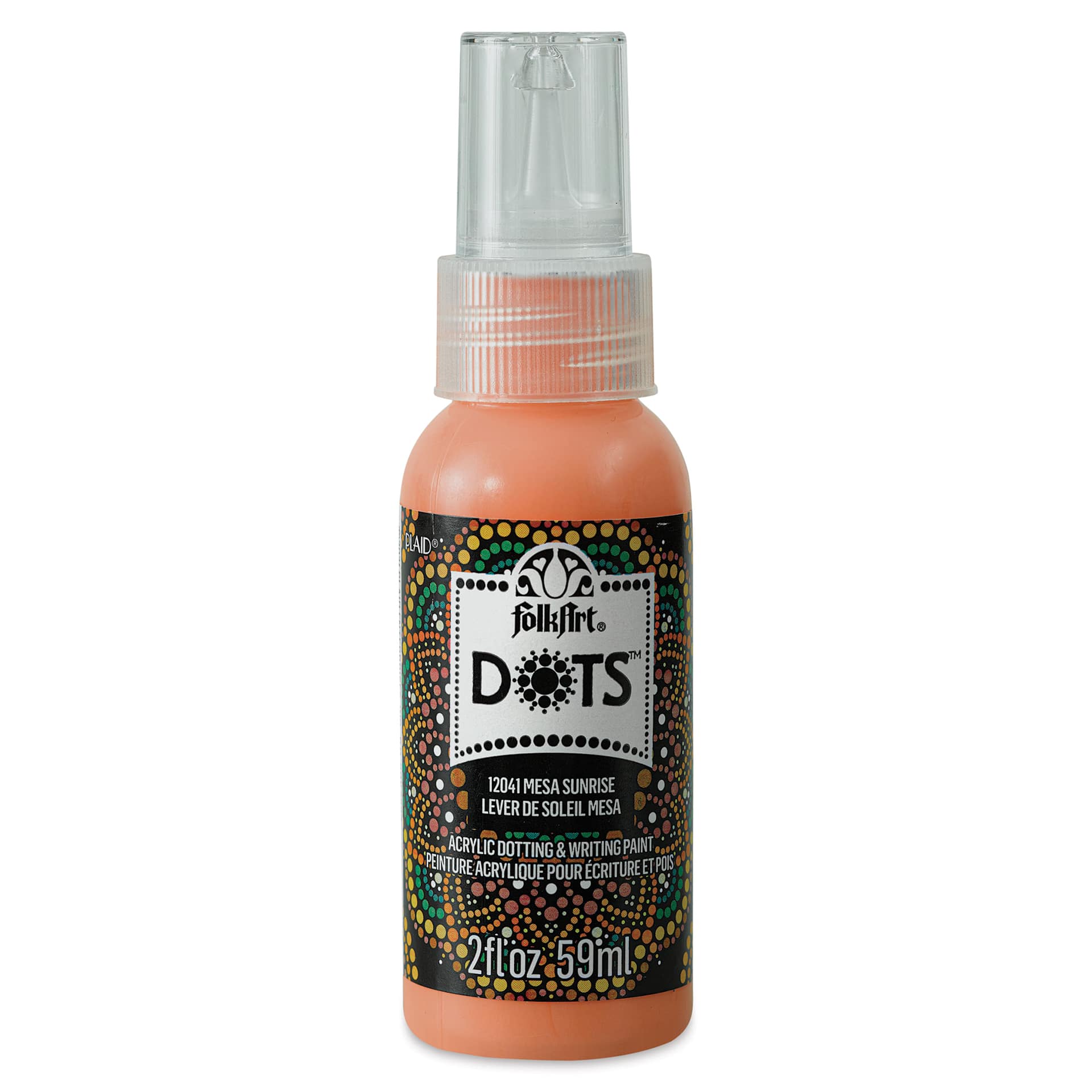 FolkArt Dots Acrylic Paint - Mesa Sun, 2 oz (Front)