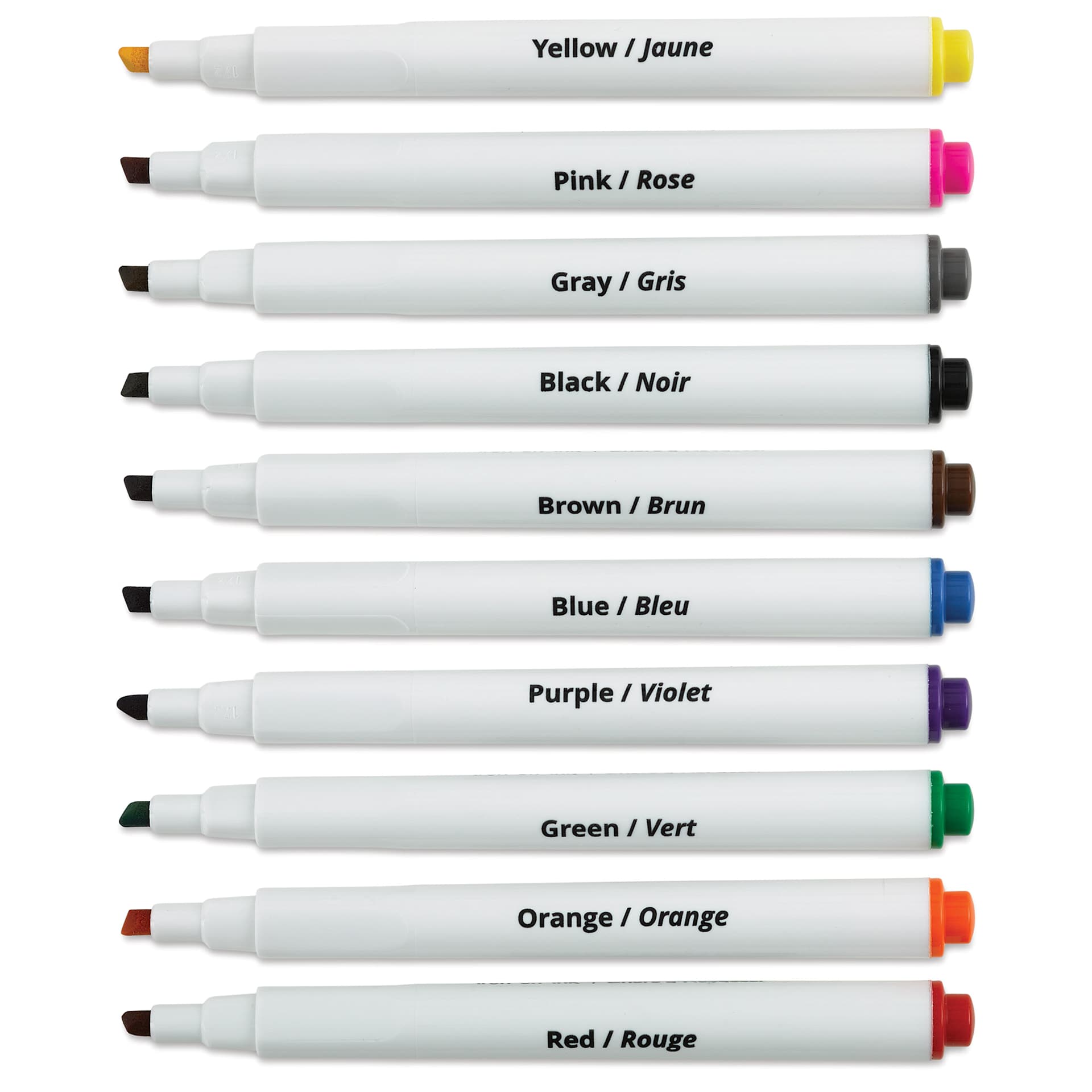 Artesprix Sublimation Markers - Chisel-Tip, Set of 10 (markers with caps removed)