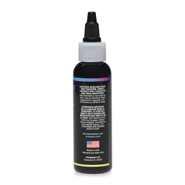 Artesprix Sublimation Ink - Yellow, 2 oz, side of bottle