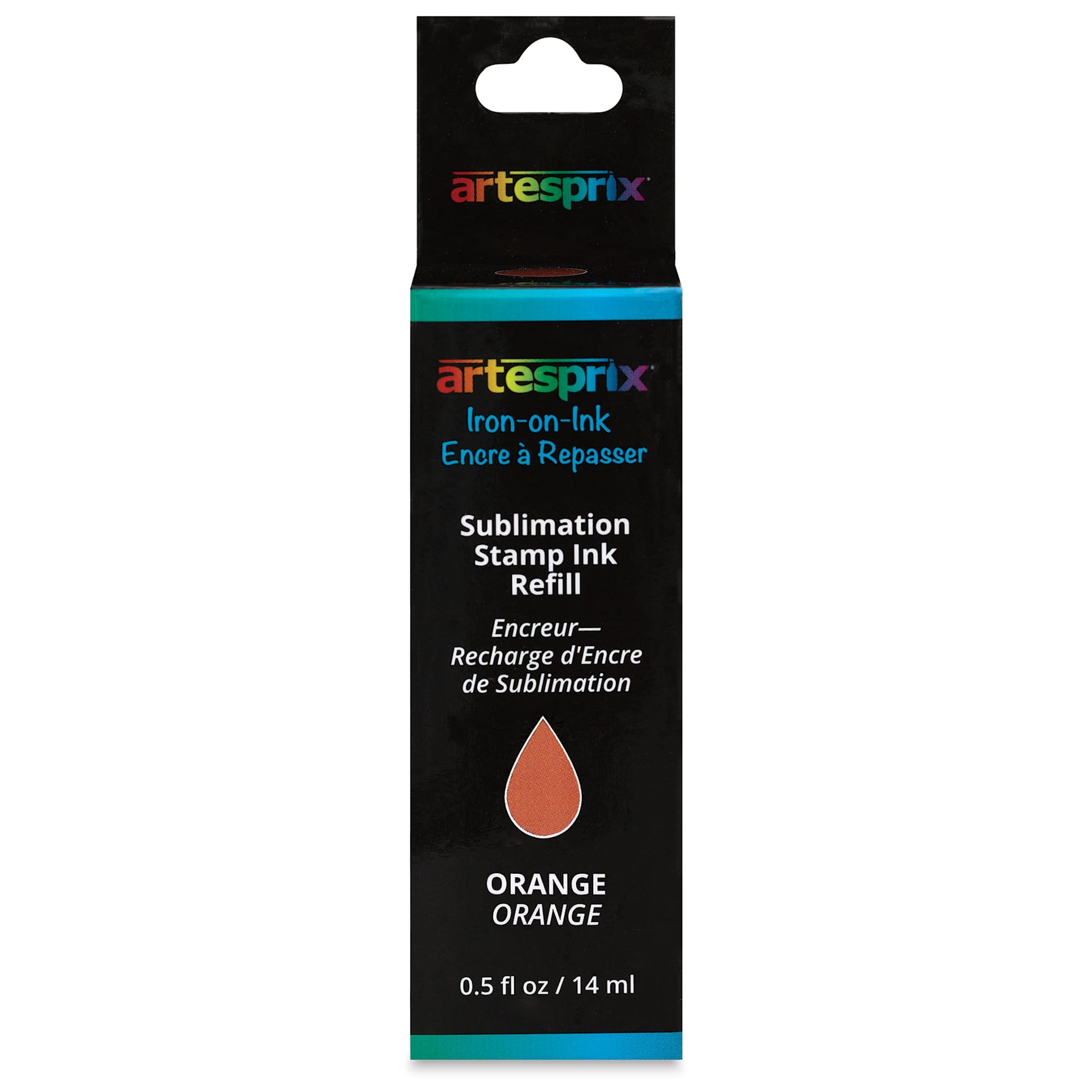 Artesprix Sublimation Stamp Ink Refill - Orange, 0.5 oz (front of package)