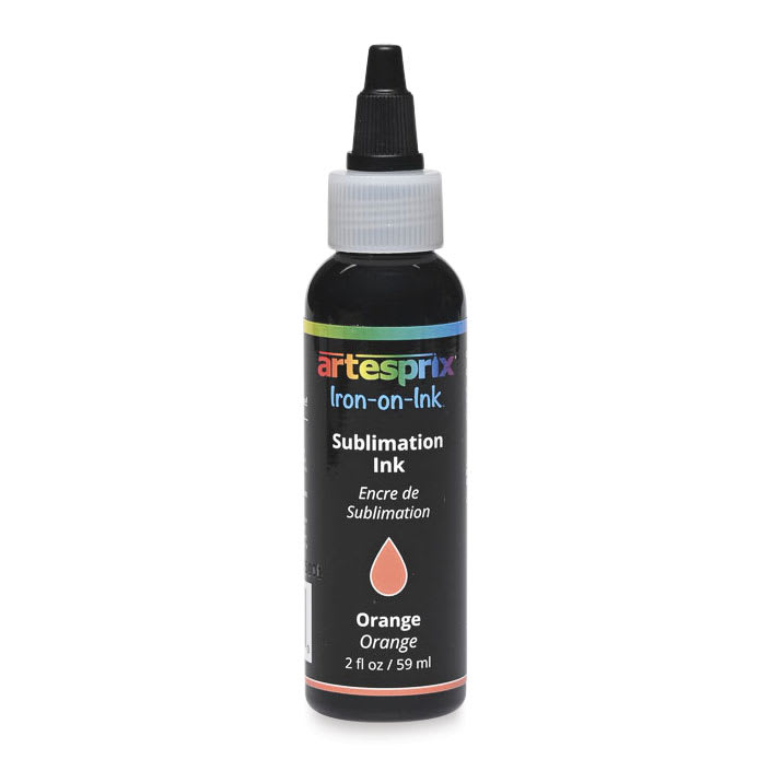 Artesprix Sublimation Ink - Orange, 2 oz, front of bottle