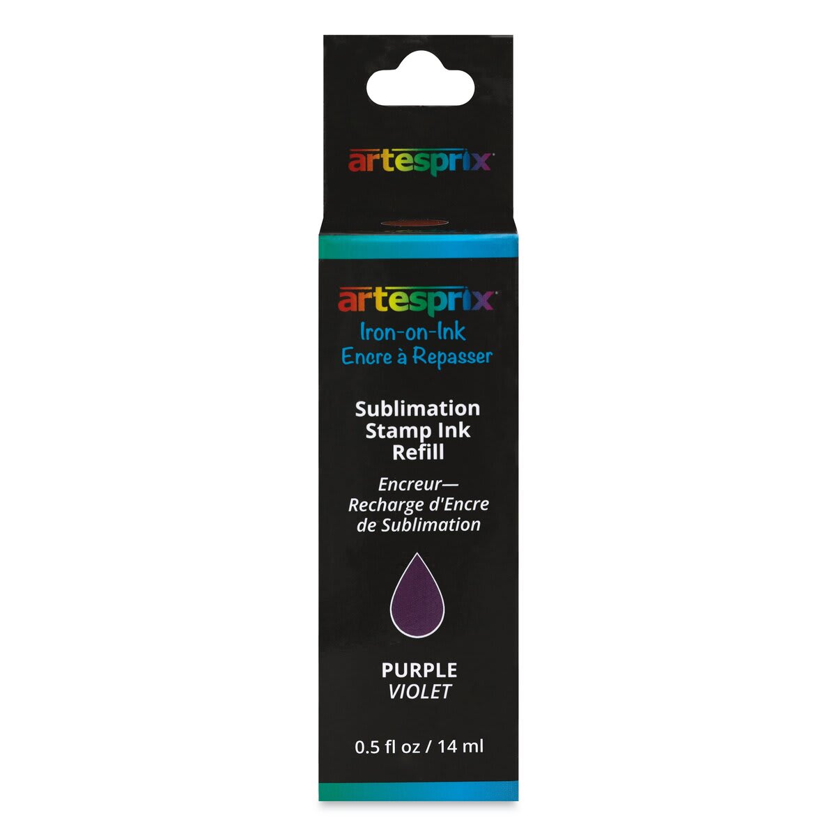 Artesprix Sublimation Stamp Ink Refill - Purple, 0.5 oz (front of package)