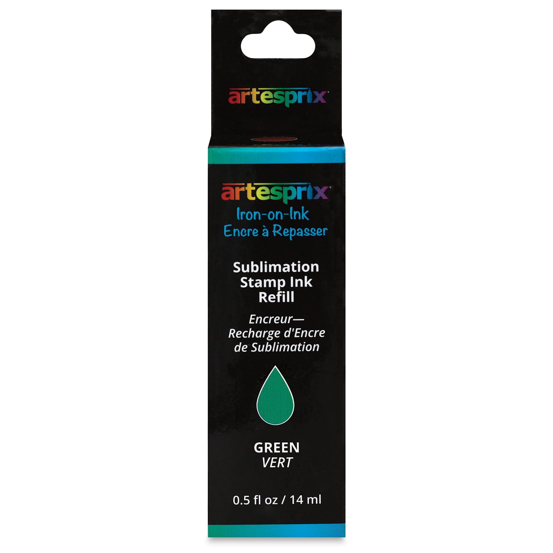 Artesprix Sublimation Stamp Ink Refill - Green, 0.5 oz (front of package)