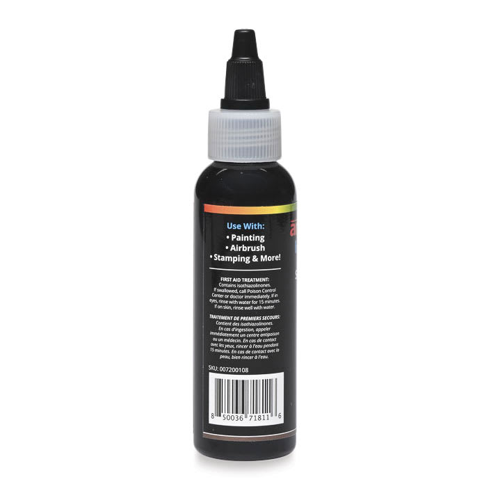 Artesprix Sublimation Ink - Brown, 2 oz, back of bottle