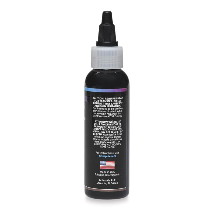 Artesprix Sublimation Ink - Brown, 2 oz, side of bottle