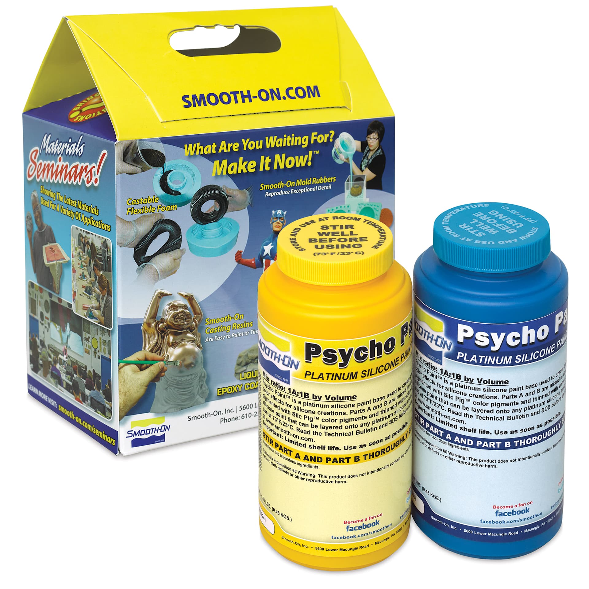 Smooth-On Psycho Paint Platinum Silicone Paint Base - 2 lbs