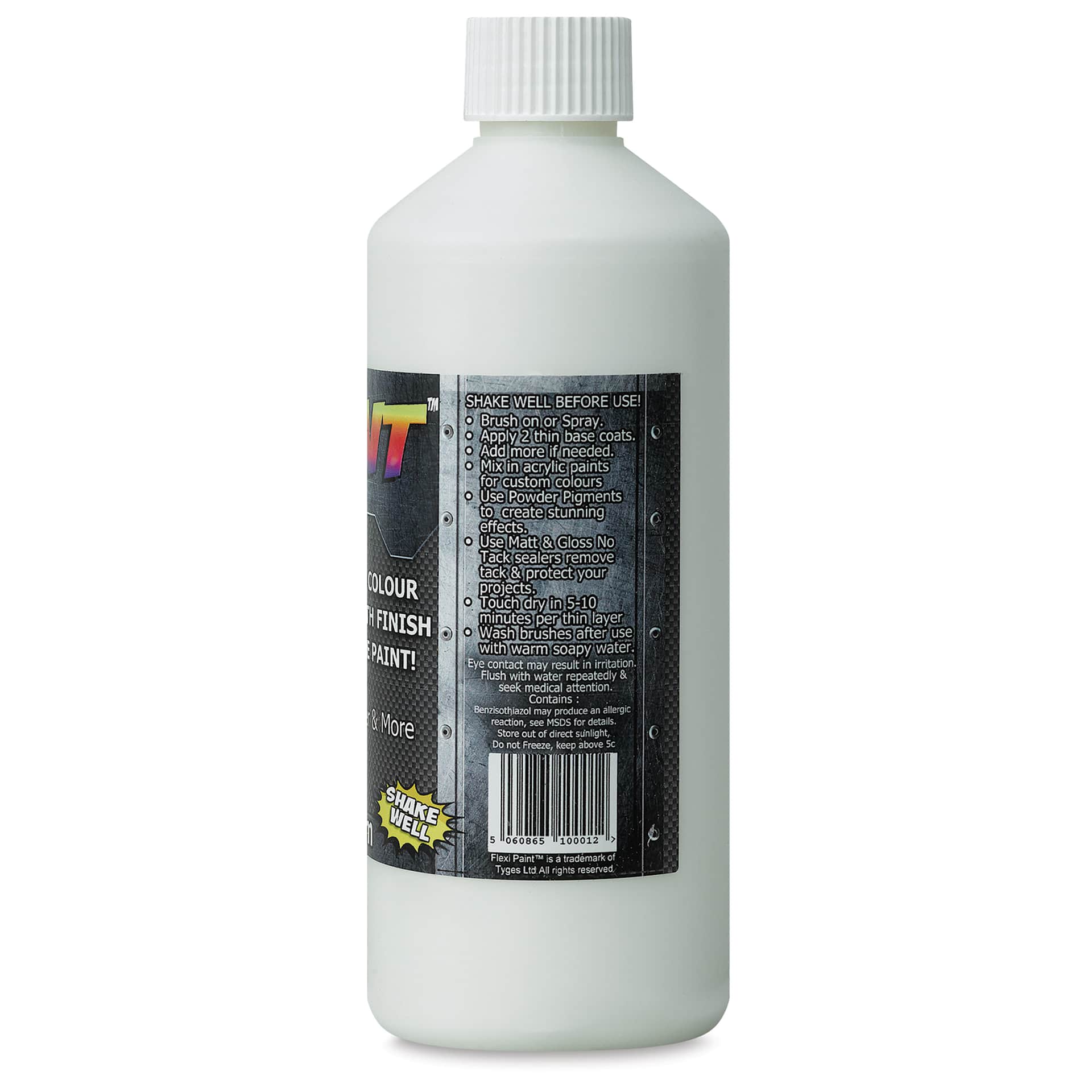 Flexi Paint Waterbased Flexible Cosplay Paint - White, 500 g (1.10 lb) back