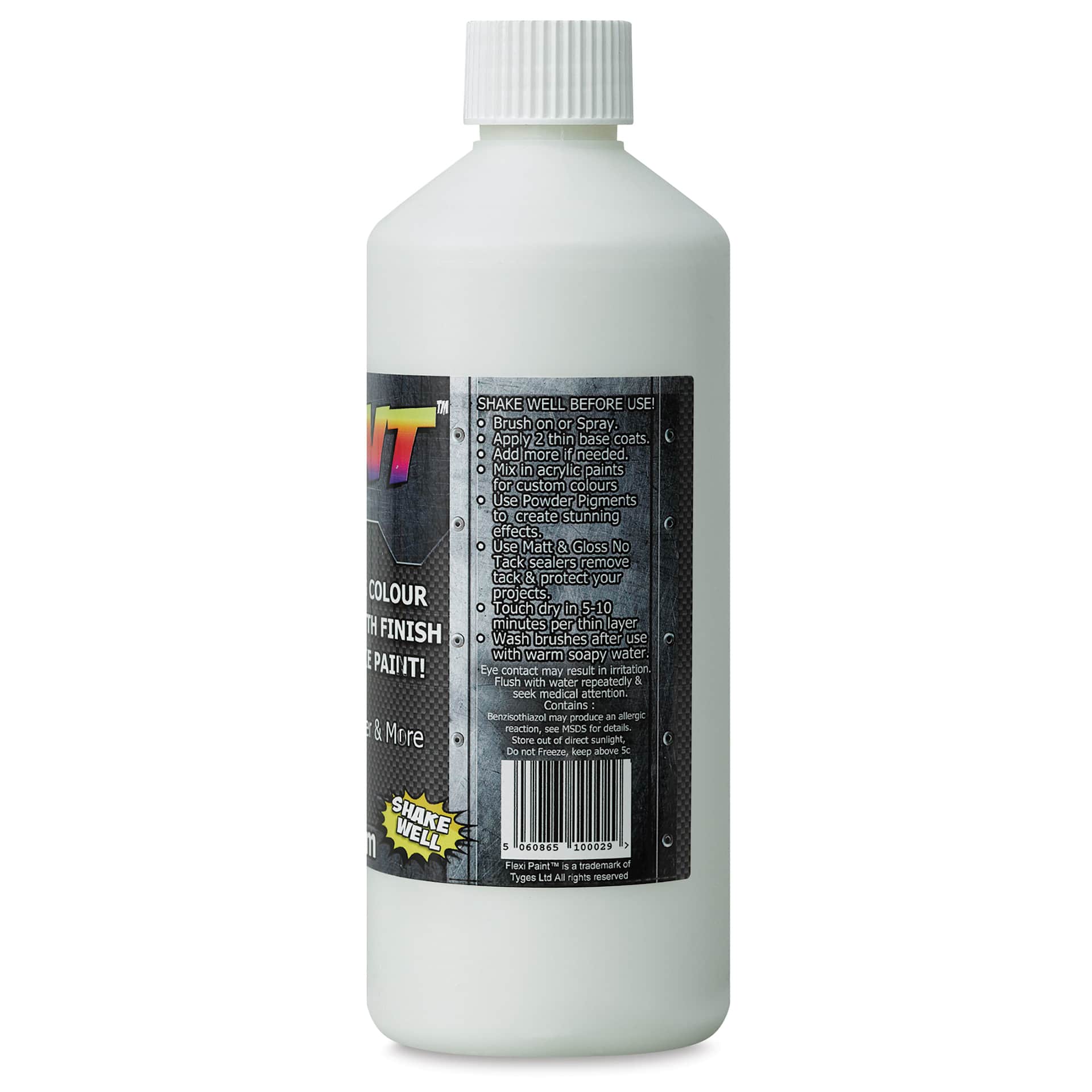 Flexi Paint Waterbased Flexible Cosplay Paint - Clear, 500 g (1.10 lb) back