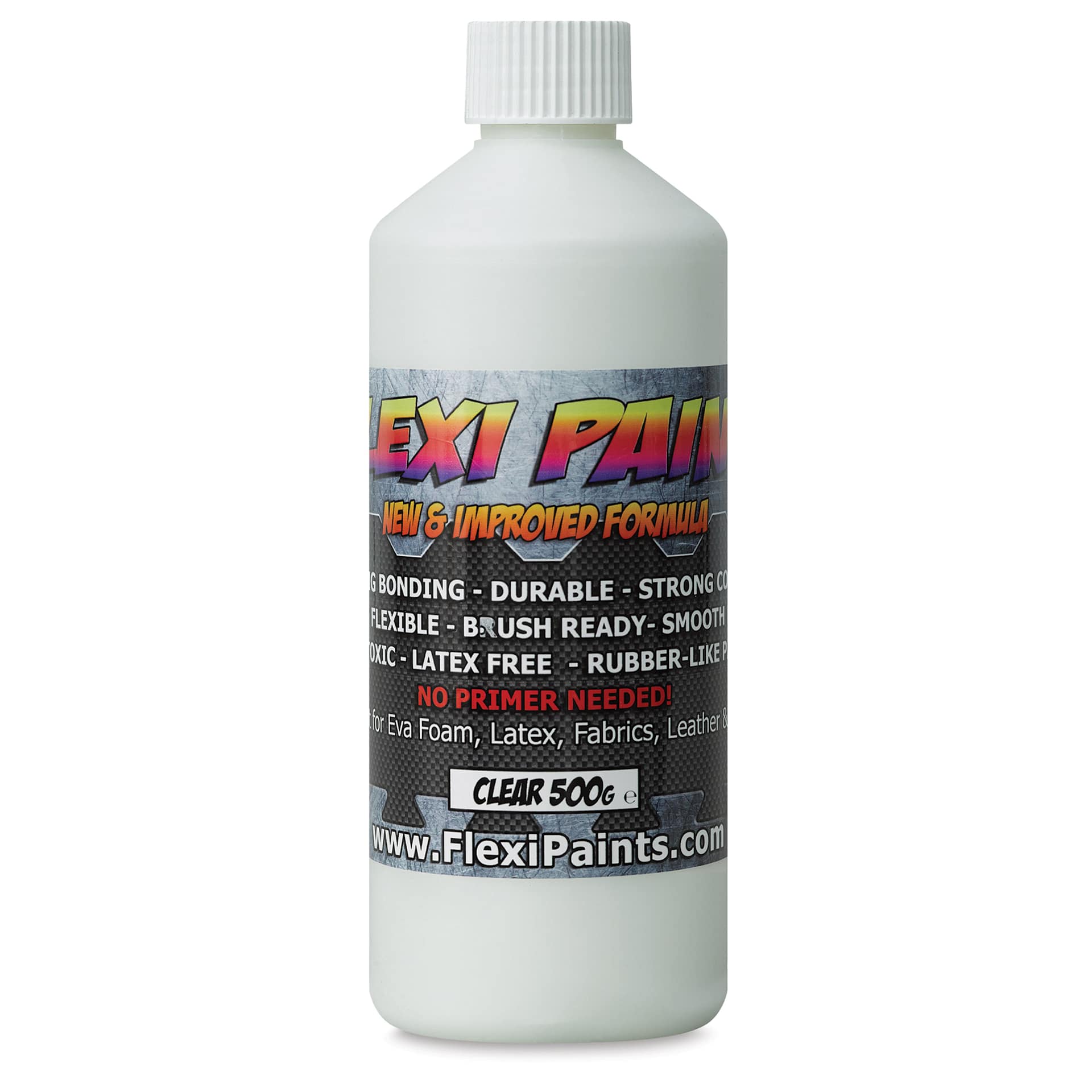 Flexi Paint Waterbased Flexible Cosplay Paint - Clear, 500 g (1.10 lb)