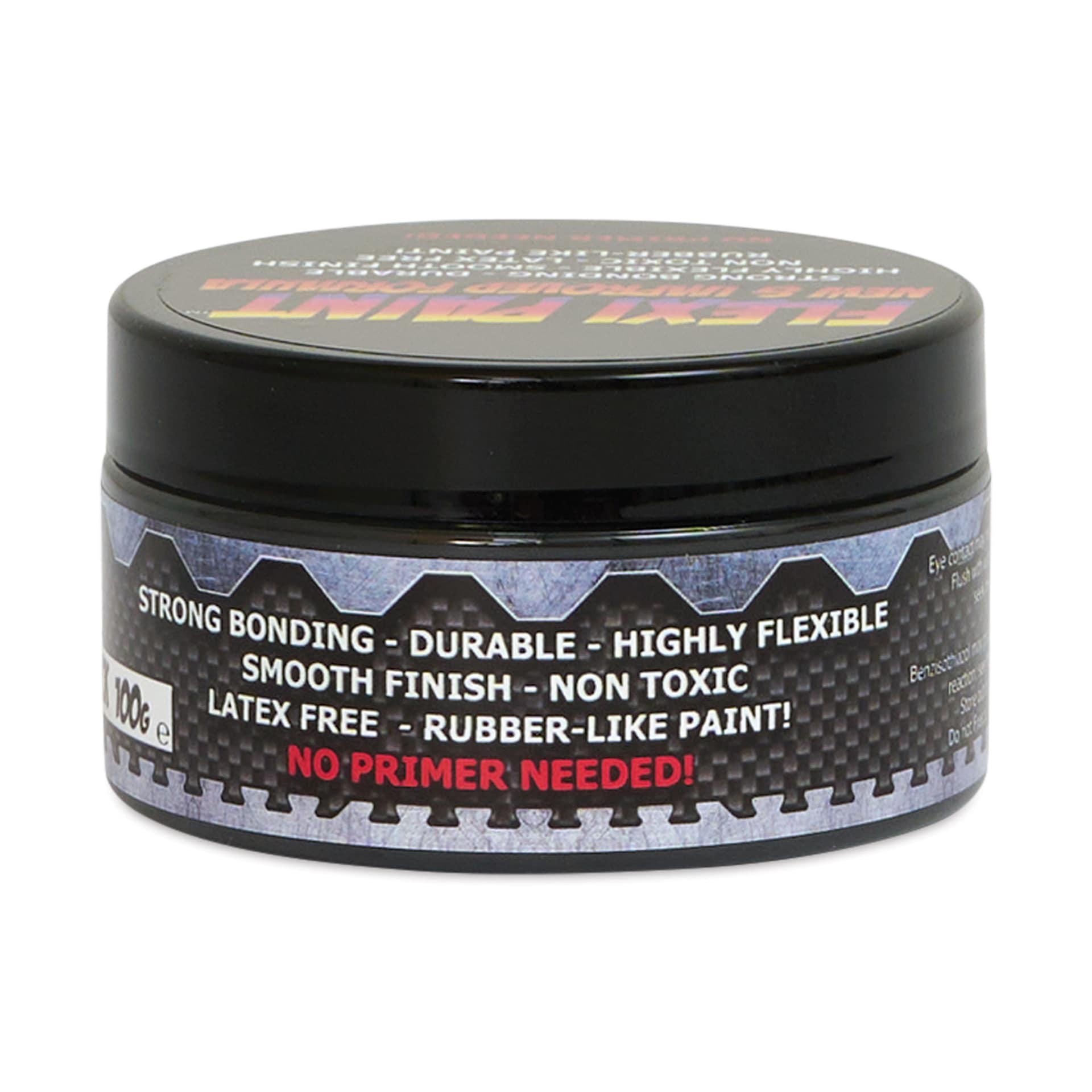 Flexi Paint Waterbased Flexible Cosplay Paint - Black, 100 g (0.22 lb) back