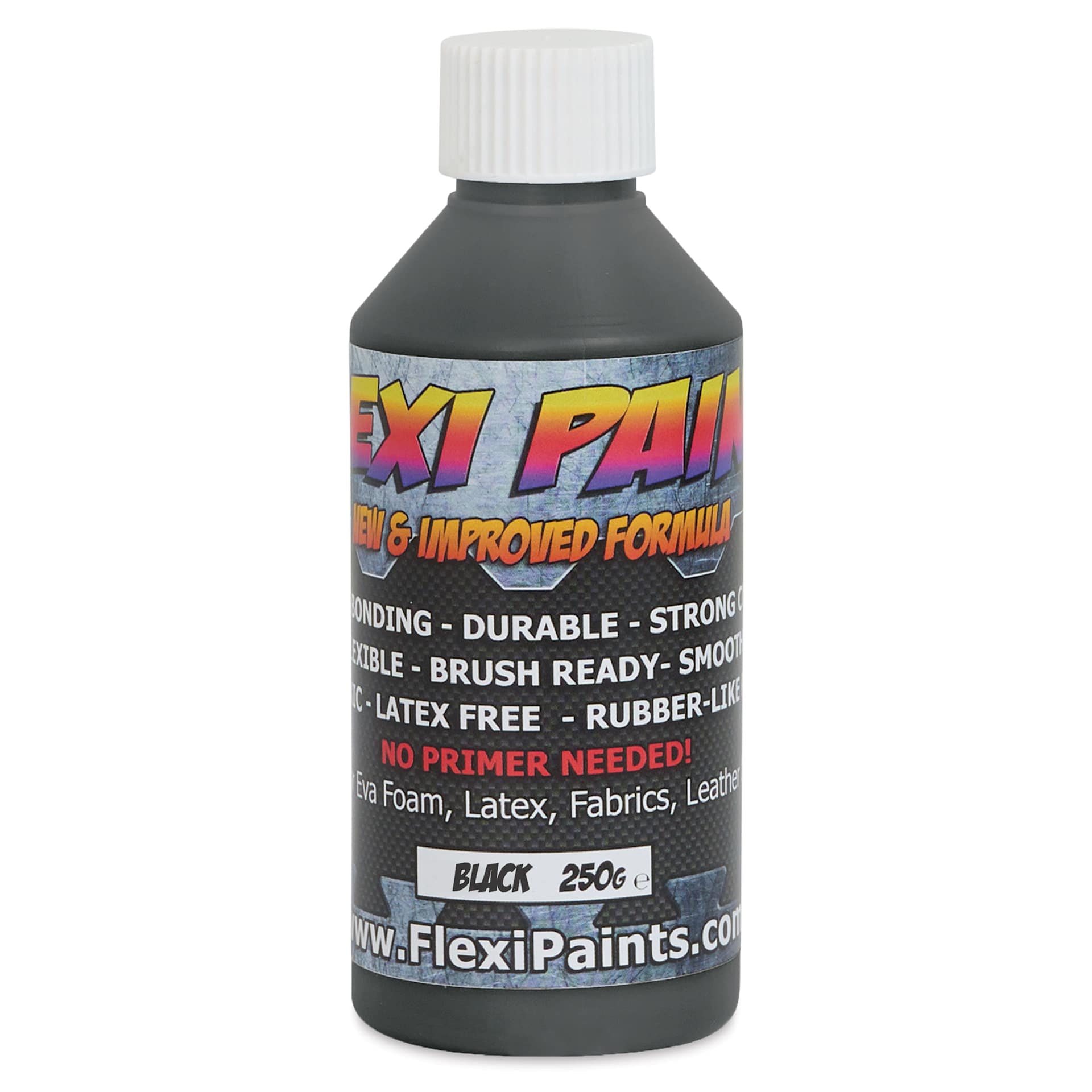Flexi Paint Waterbased Flexible Cosplay Paint - Black, 250 g (0.55 lb)