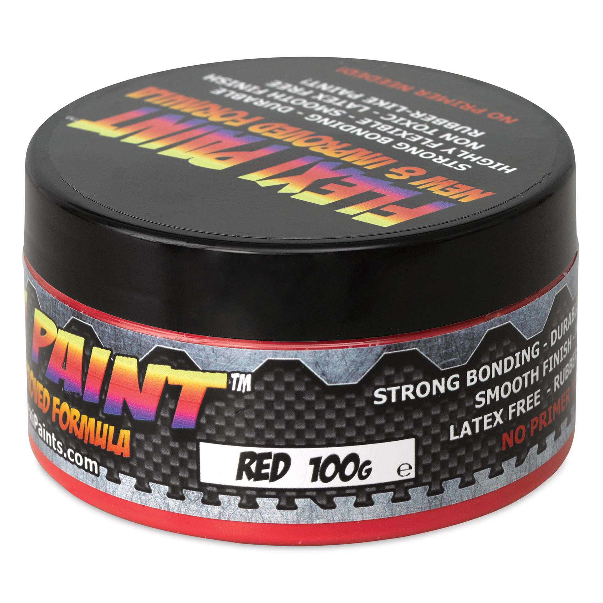 Flexi Paint Waterbased Flexible Cosplay Paint - Red, 100 g (0.22 lb) side view