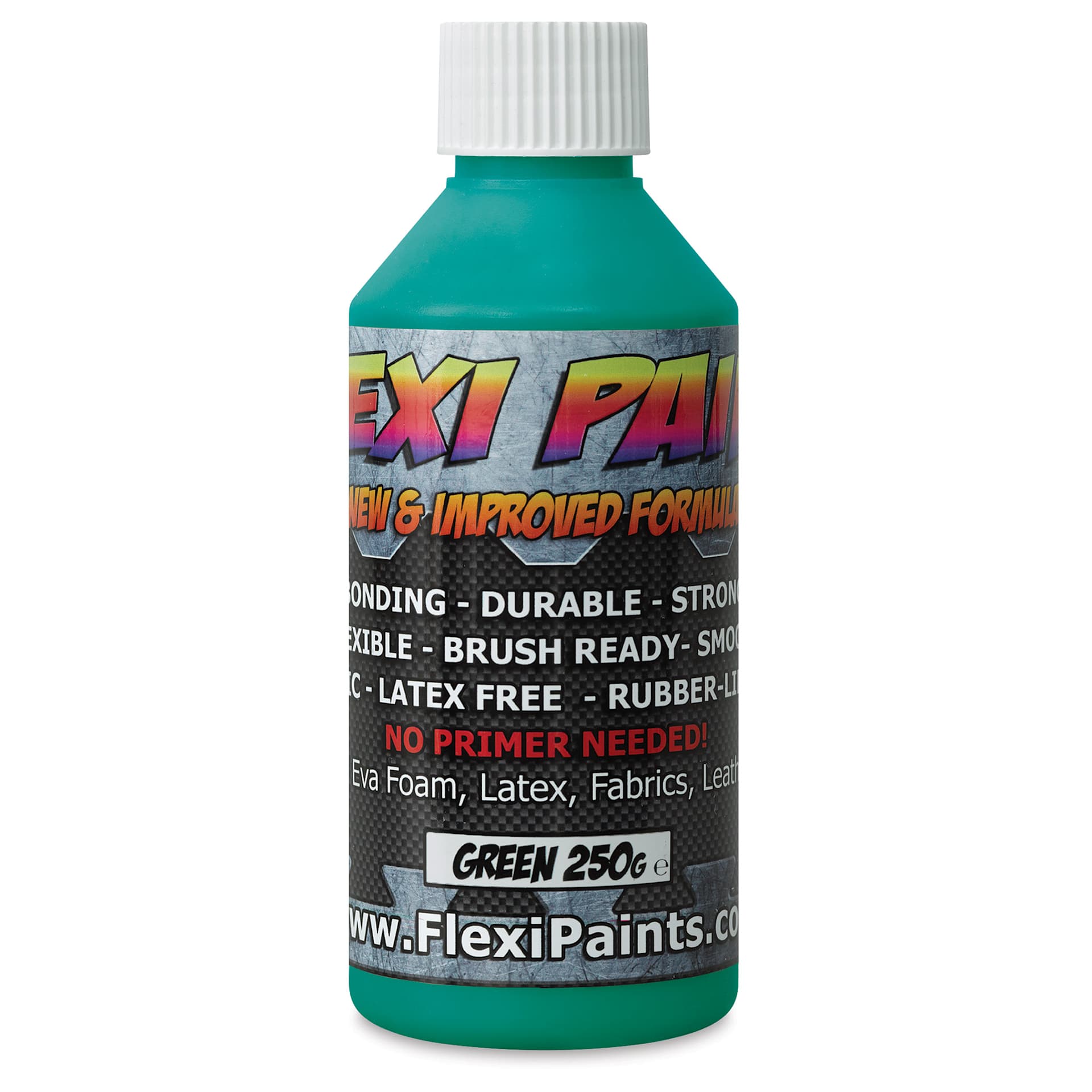 Flexi Paint Waterbased Flexible Cosplay Paint - Green, 250 g (0.55 lb)