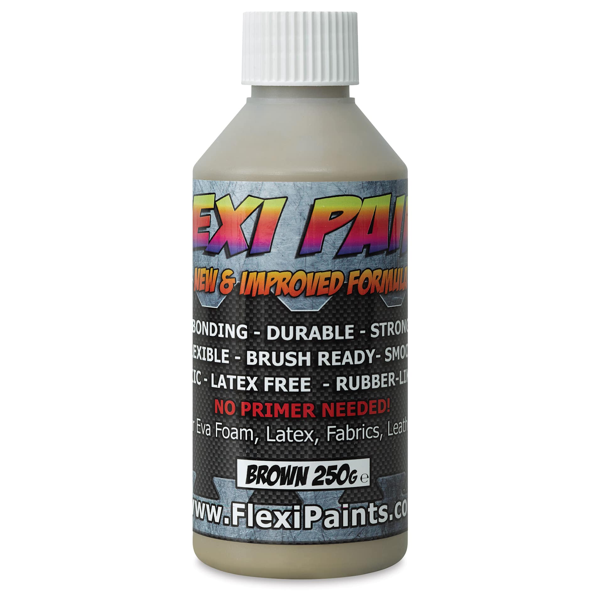 Flexi Paint Waterbased Flexible Cosplay Paint - Brown, 250 g (0.55 lb)