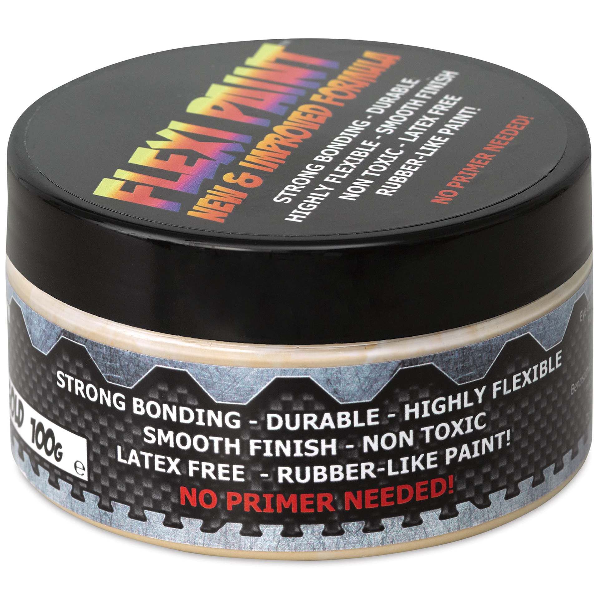Flexi Paint Waterbased Flexible Cosplay Paint - Metallic Gold, 100 g (0.22 lb) back