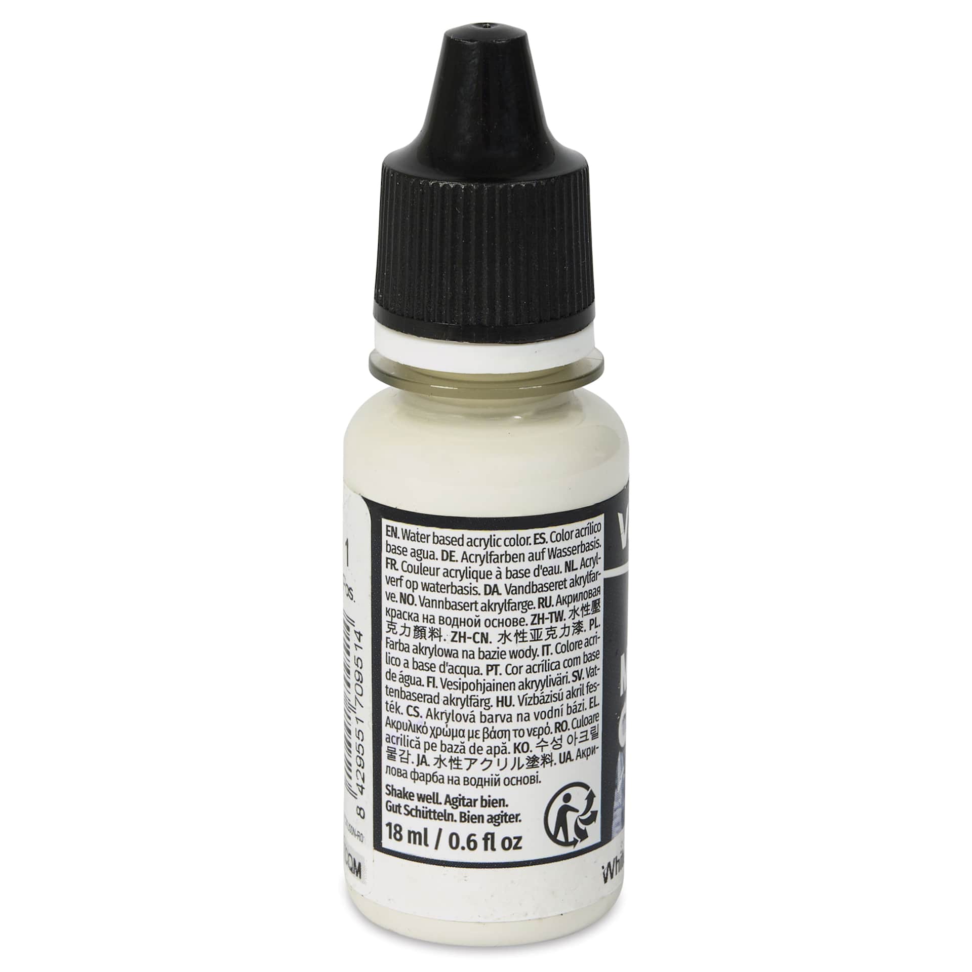 Vallejo Acrylic Model Color Paint - White, 18 ml back