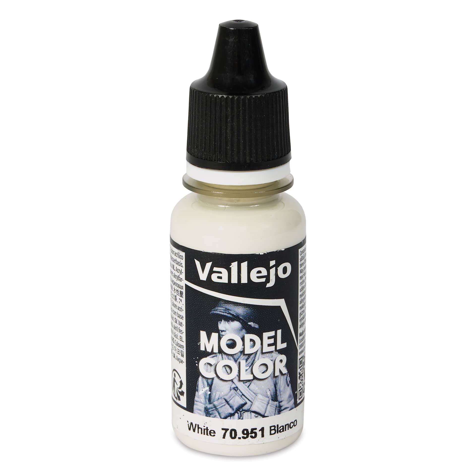 Vallejo Acrylic Model Color Paint - White, 18 ml