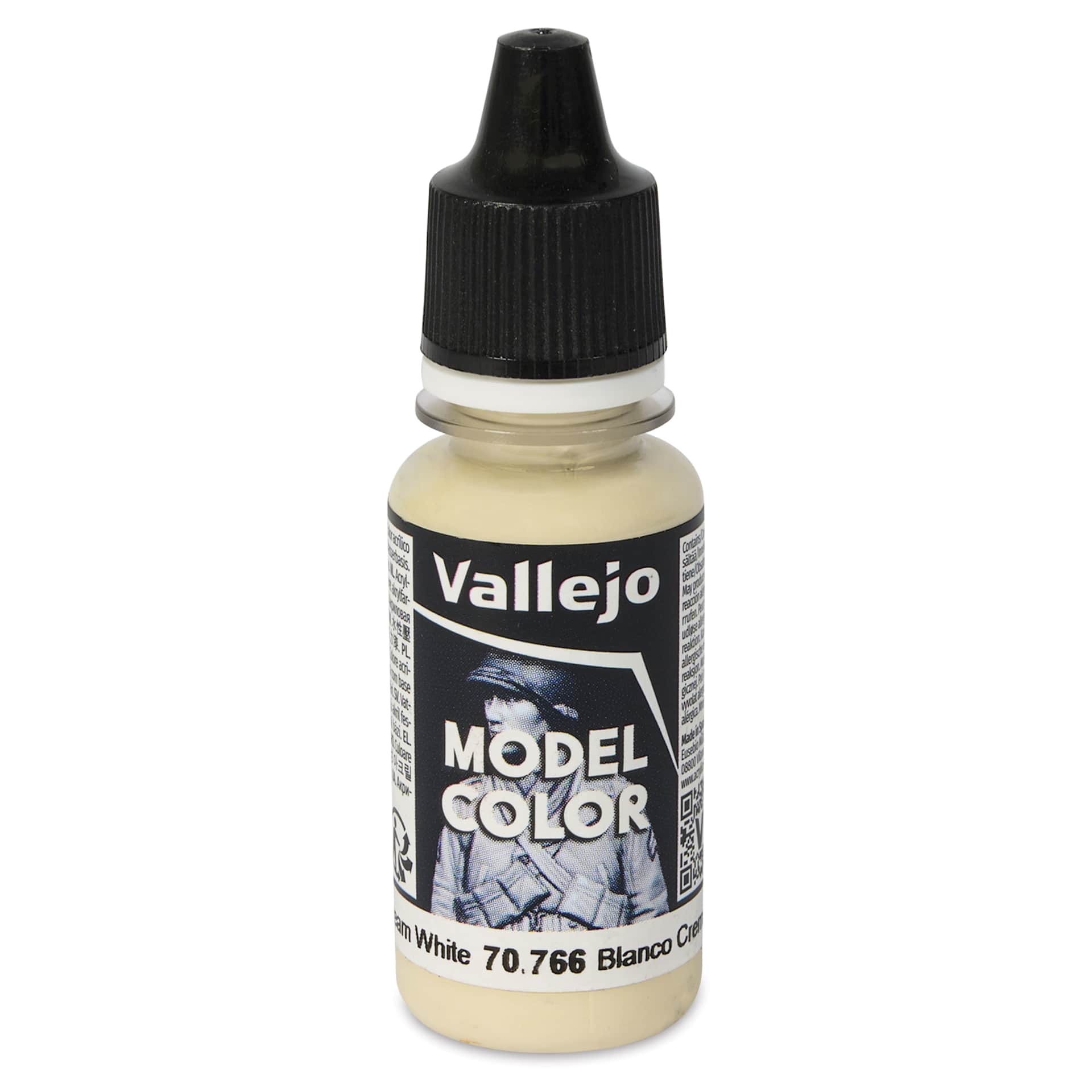 Vallejo Acrylic Model Color Paint - Cream White, 18 ml