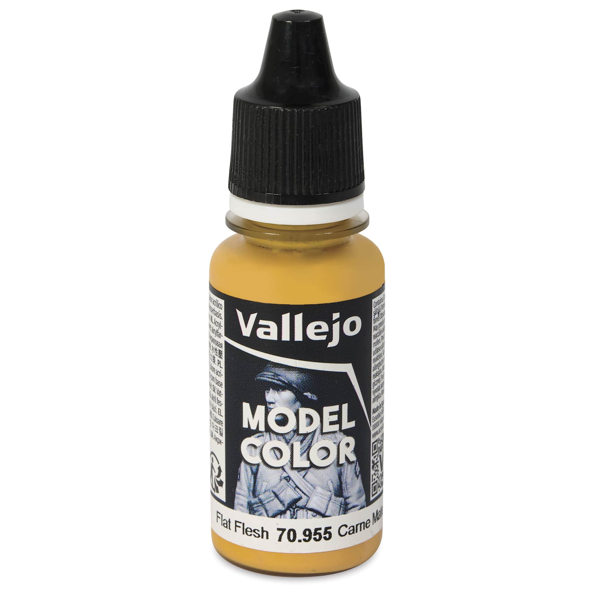 Vallejo Acrylic Model Color Paint - Flat Flesh, 18 ml